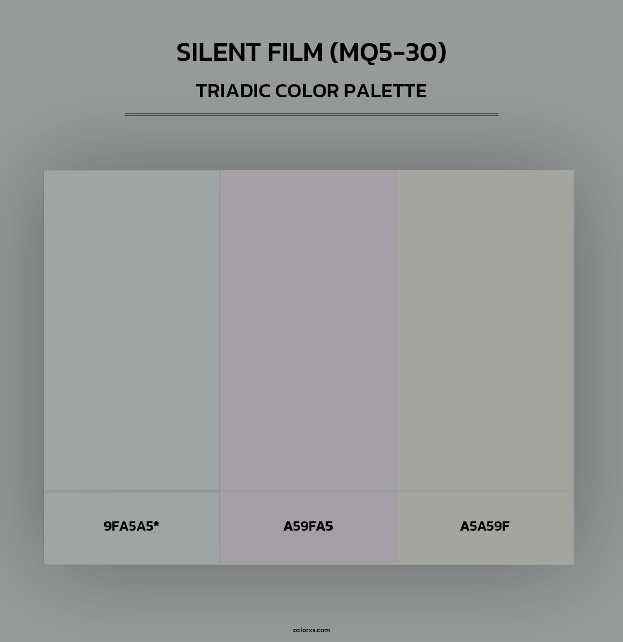 Silent Film (MQ5-30) - Triadic Color Palette