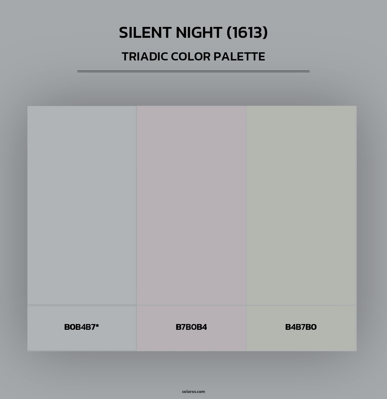 Silent Night (1613) - Triadic Color Palette