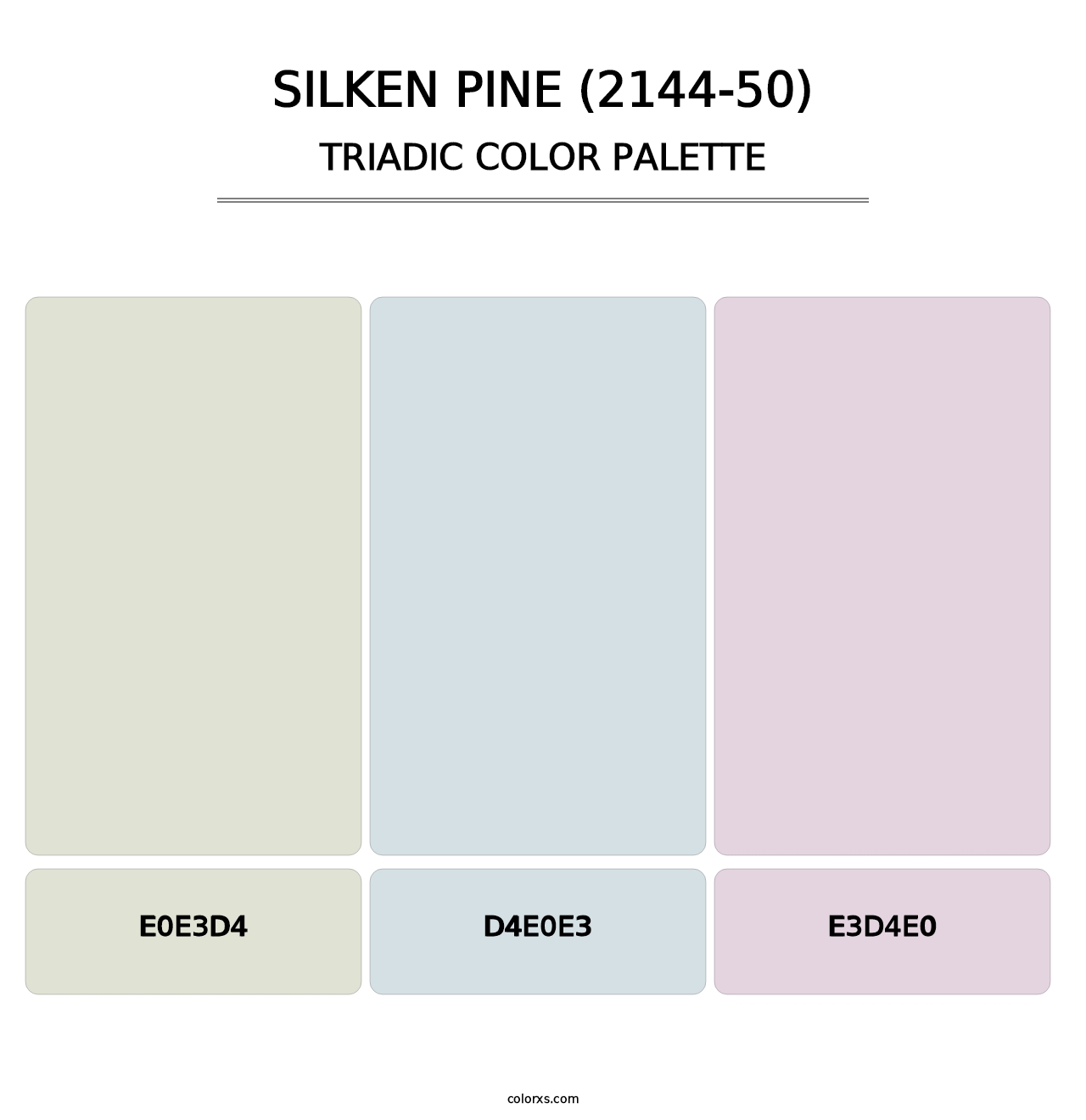 Silken Pine (2144-50) - Triadic Color Palette