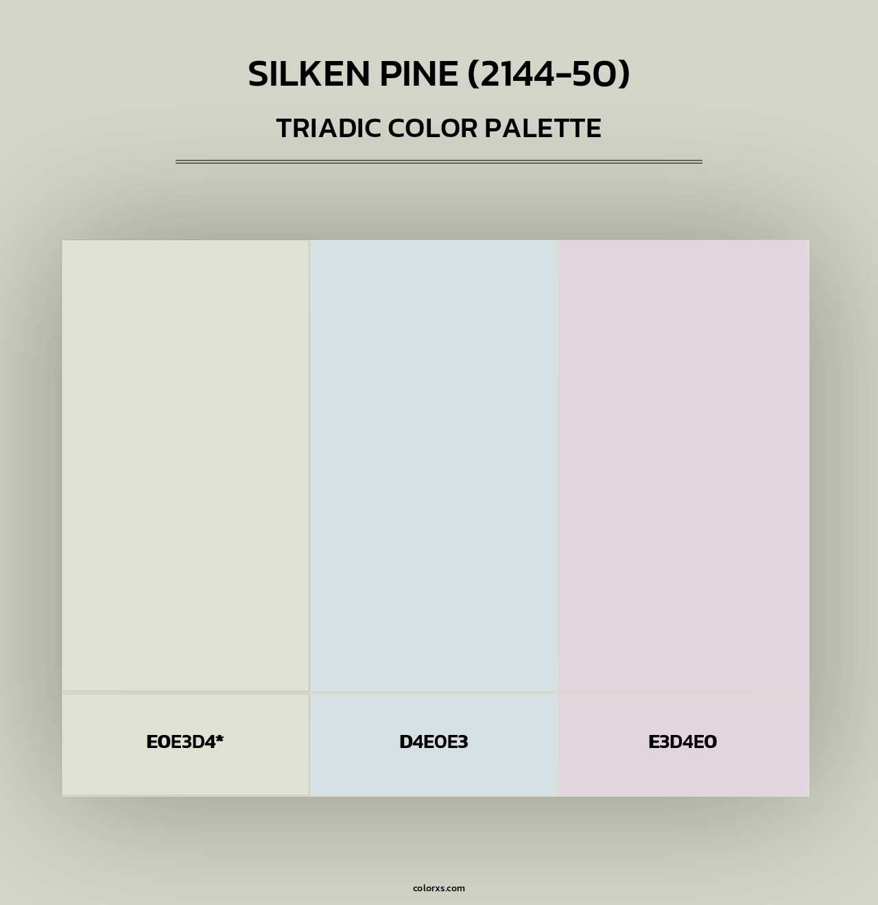 Silken Pine (2144-50) - Triadic Color Palette