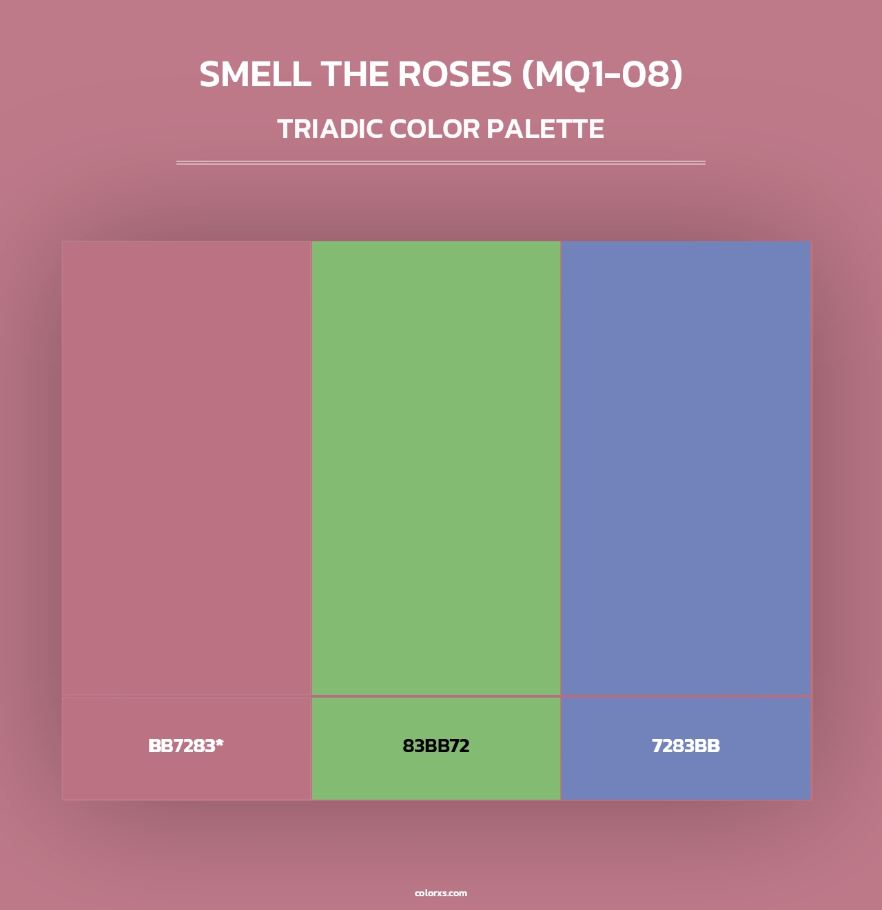Smell The Roses (MQ1-08) - Triadic Color Palette