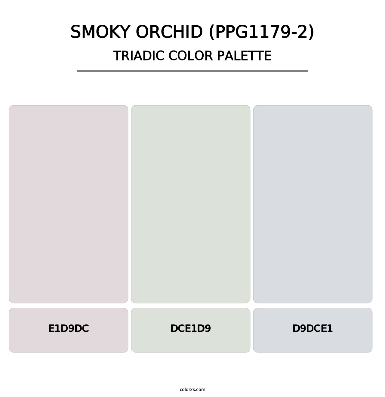 Smoky Orchid (PPG1179-2) - Triadic Color Palette