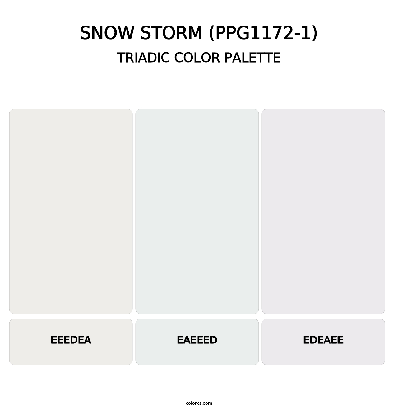 Snow Storm (PPG1172-1) - Triadic Color Palette
