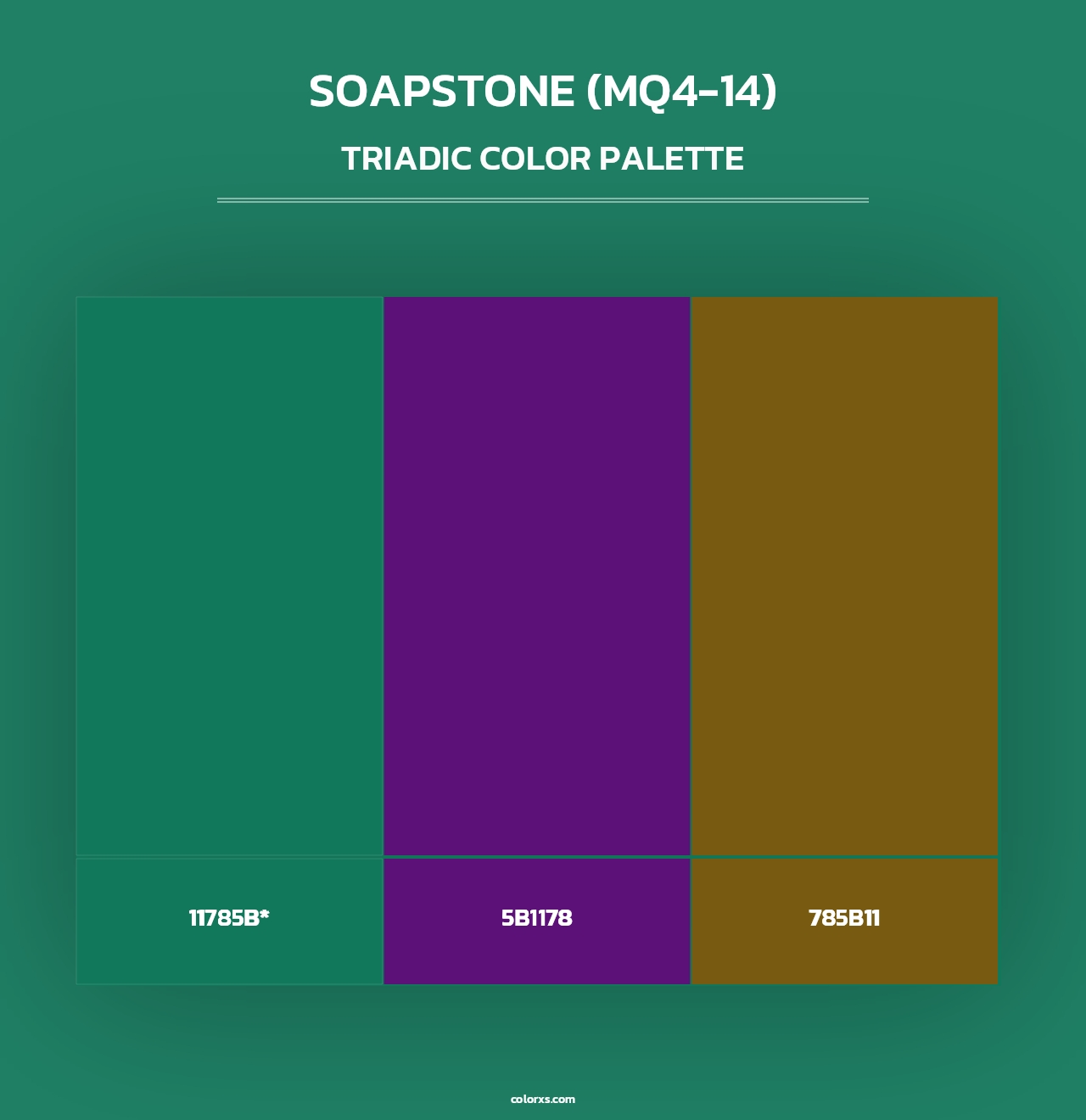 Soapstone (MQ4-14) - Triadic Color Palette