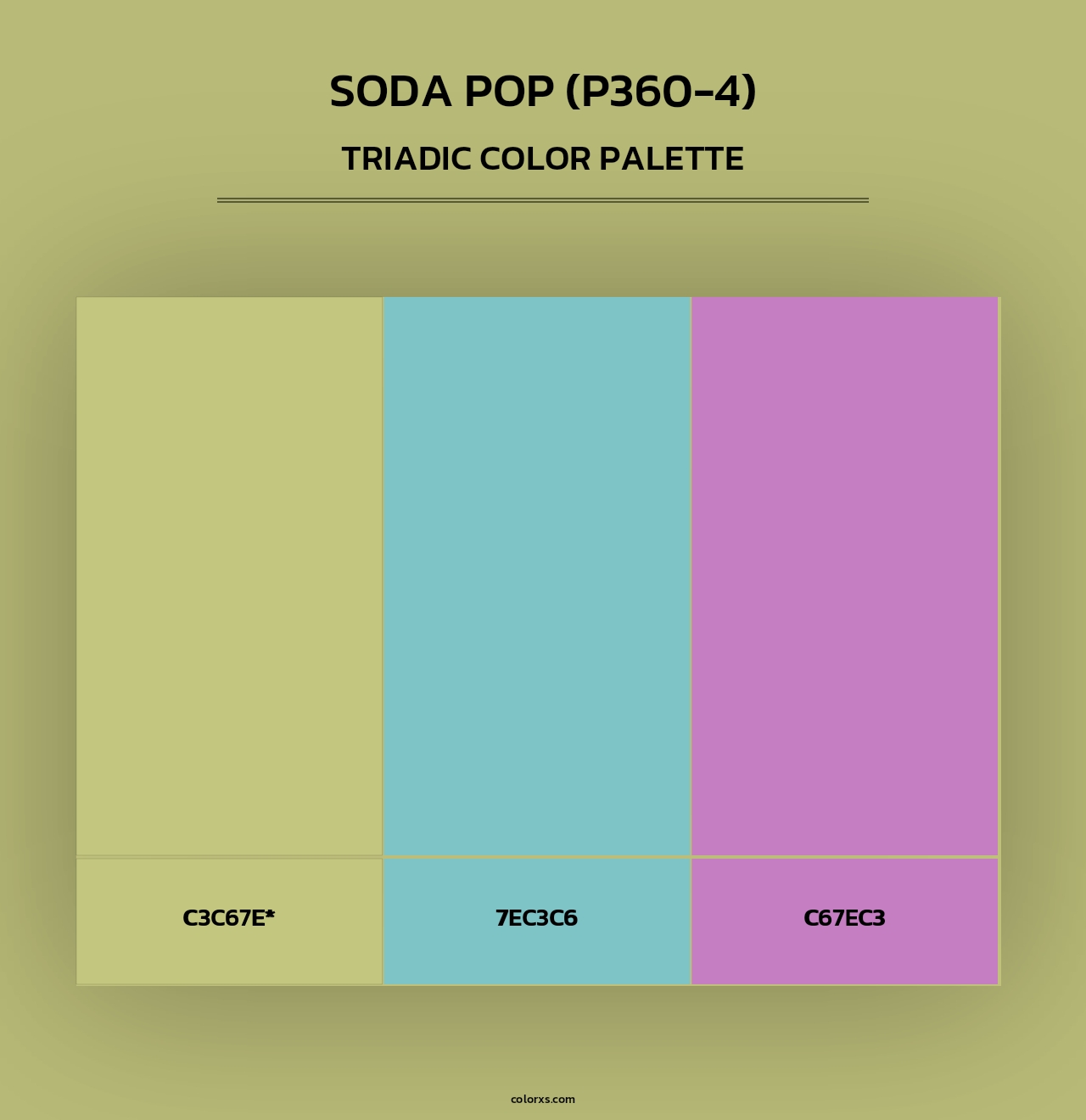 Soda Pop (P360-4) - Triadic Color Palette