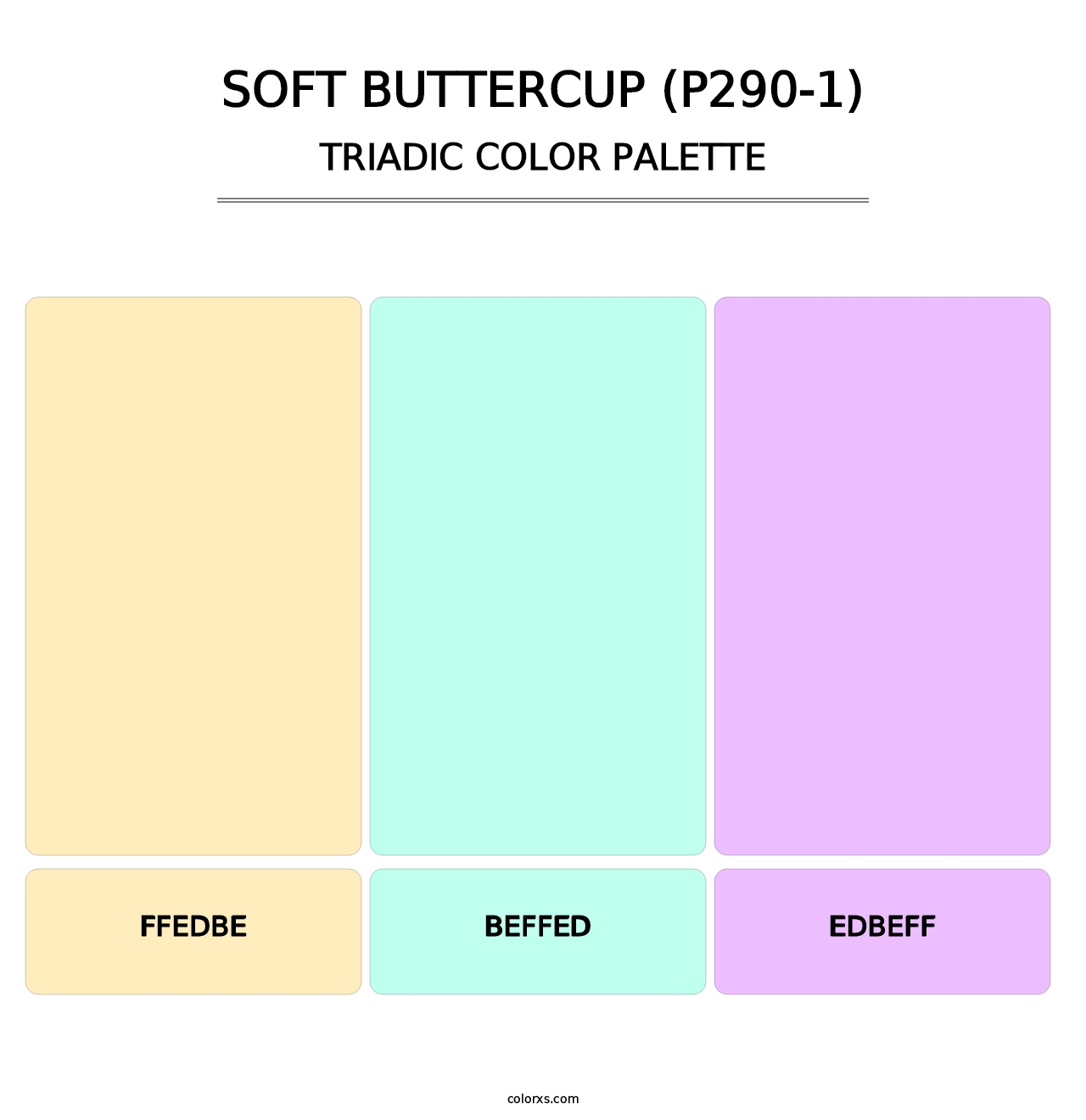 Soft Buttercup (P290-1) - Triadic Color Palette