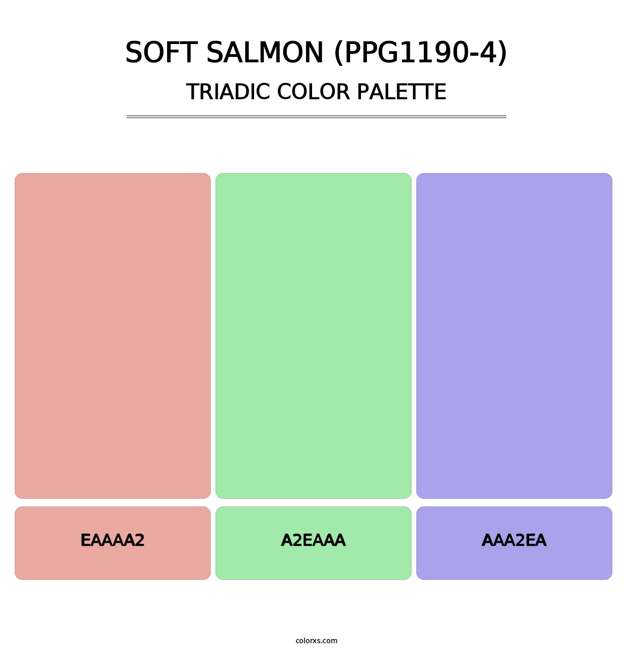 Soft Salmon (PPG1190-4) - Triadic Color Palette