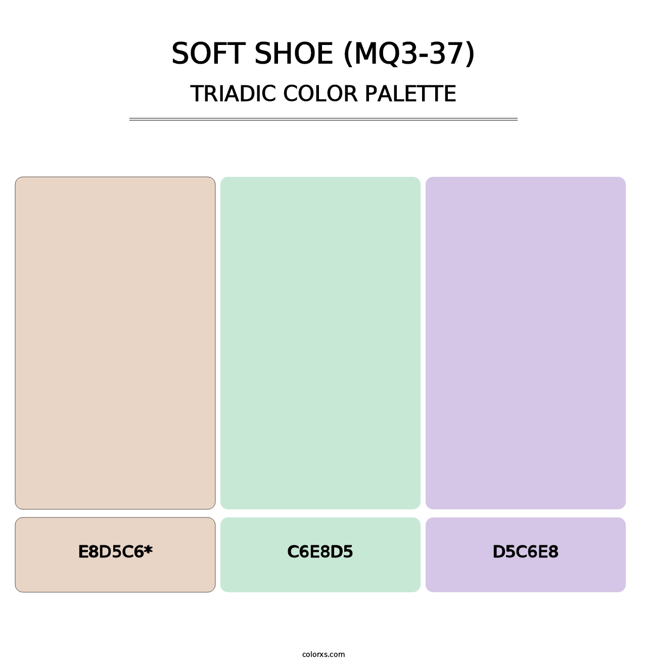 Soft Shoe (MQ3-37) - Triadic Color Palette