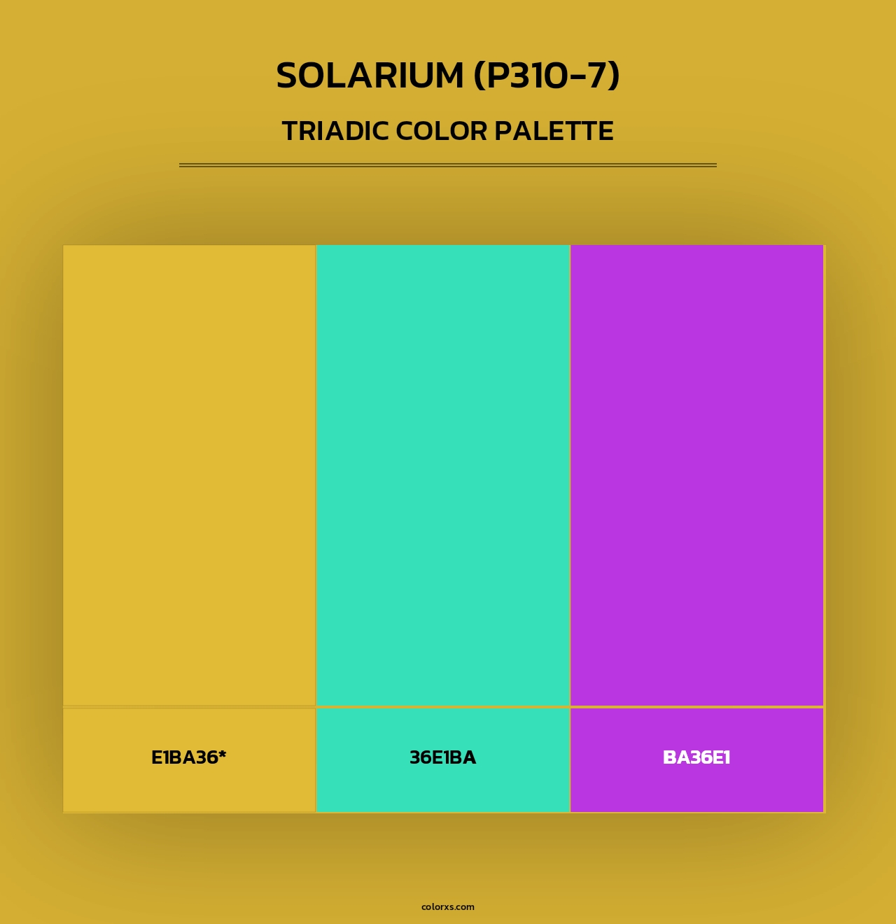 Solarium (P310-7) - Triadic Color Palette