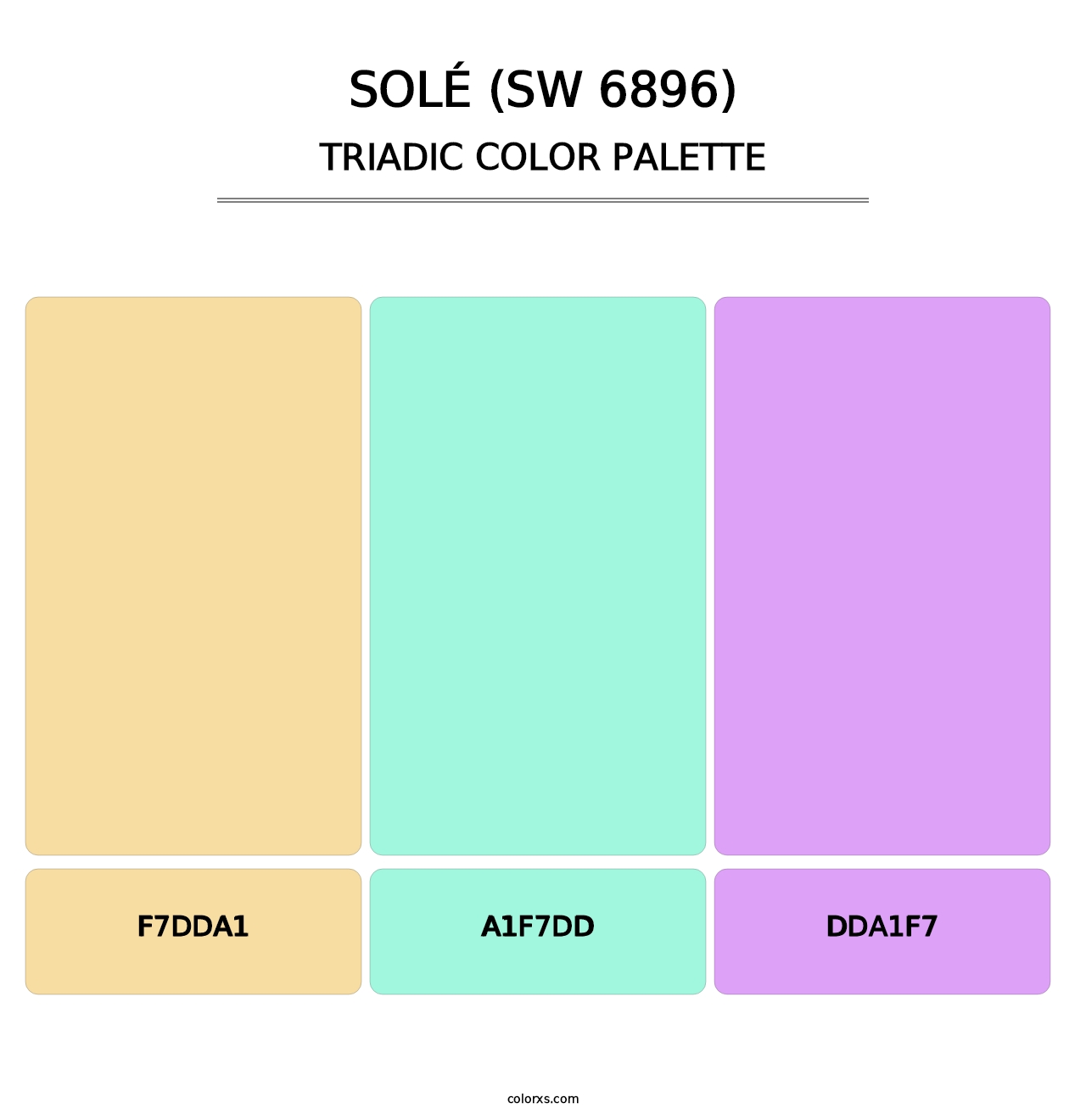 Solé (SW 6896) - Triadic Color Palette