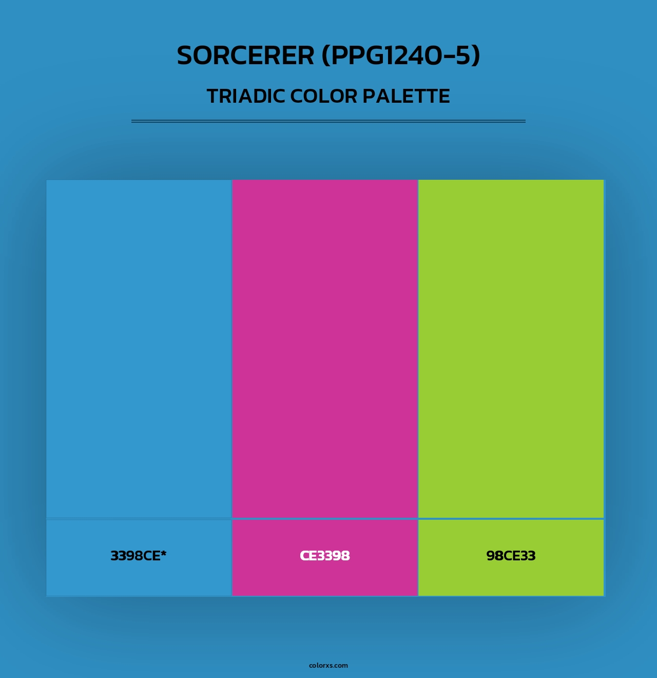 Sorcerer (PPG1240-5) - Triadic Color Palette