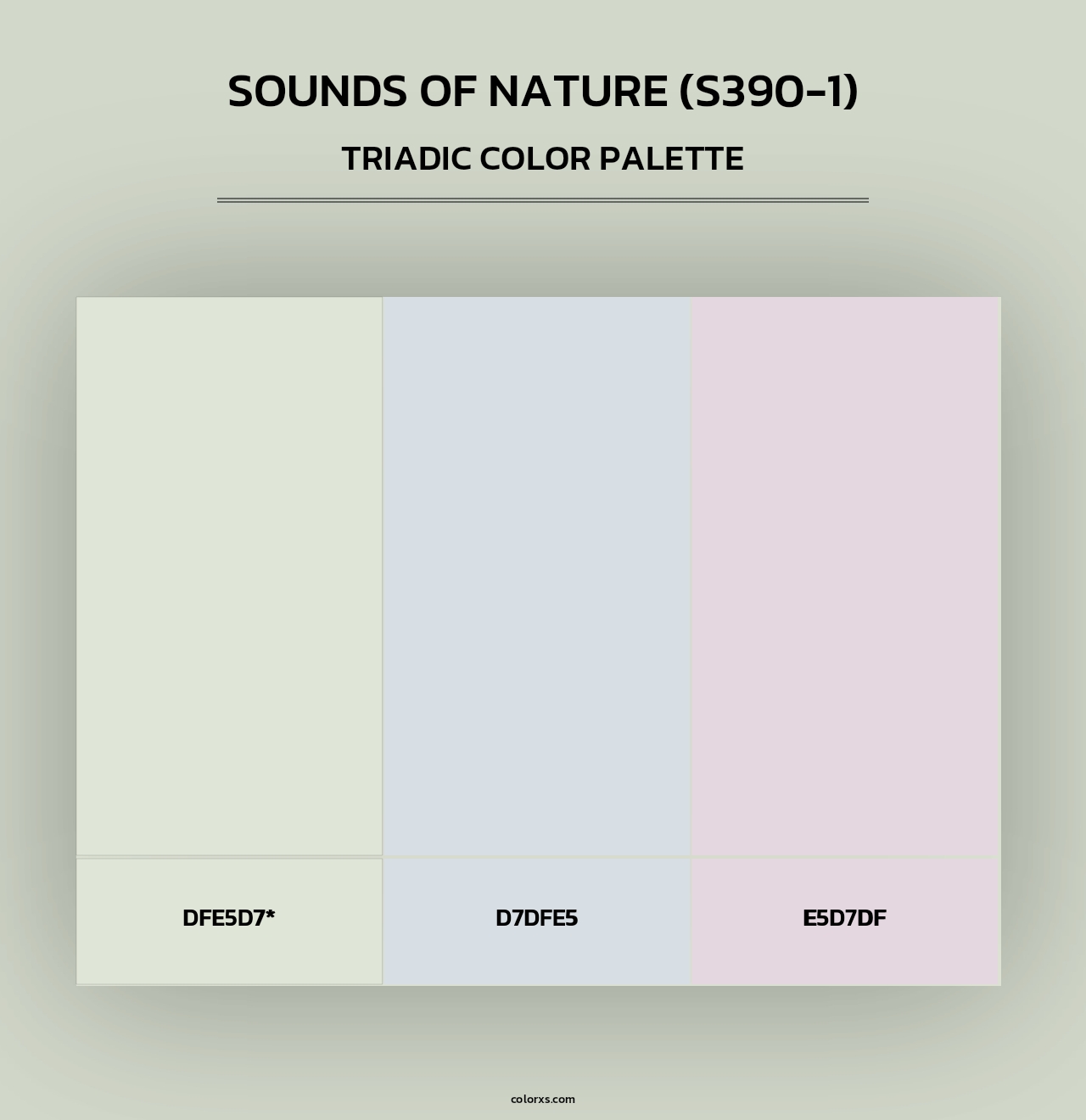 Sounds Of Nature (S390-1) - Triadic Color Palette