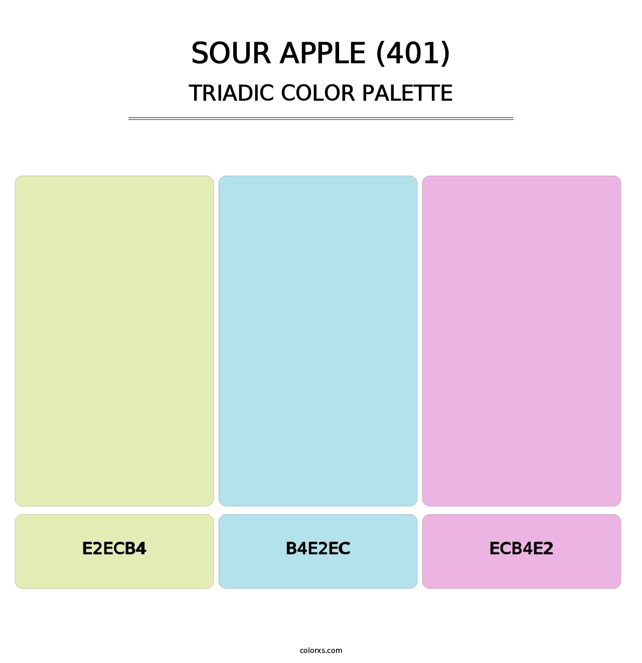 Sour Apple (401) - Triadic Color Palette