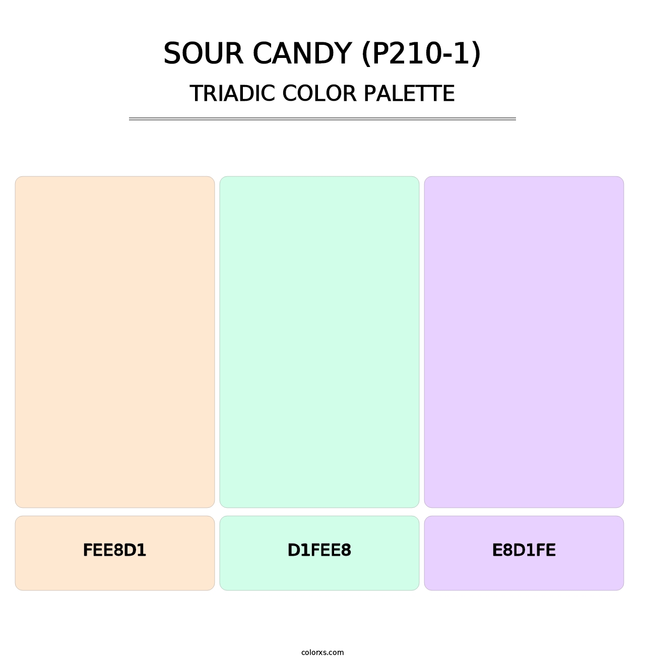 Sour Candy (P210-1) - Triadic Color Palette