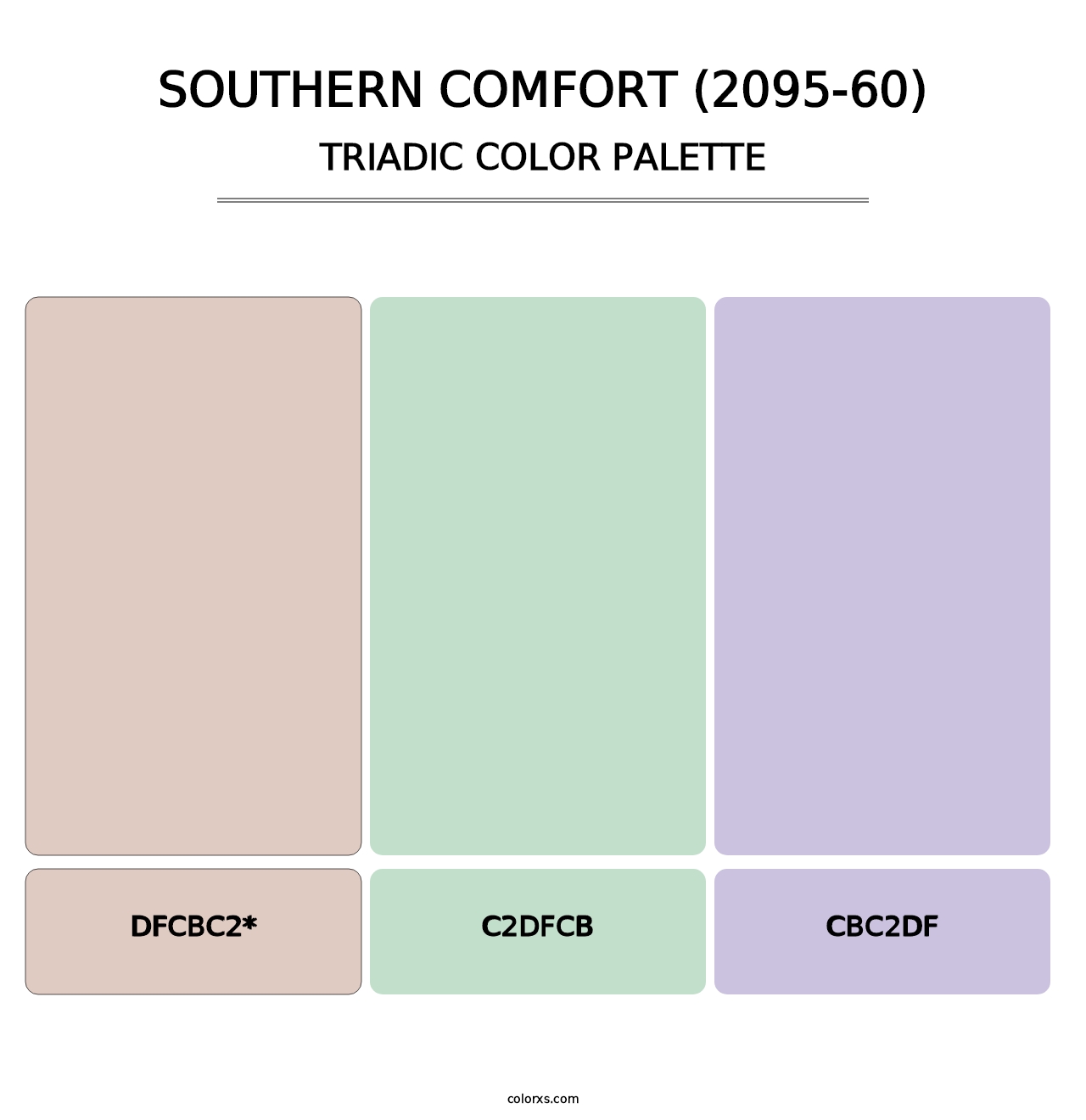 Southern Comfort (2095-60) - Triadic Color Palette