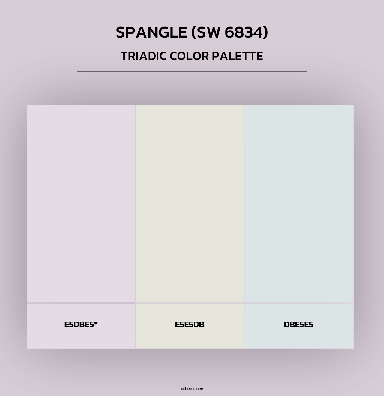Spangle (SW 6834) - Triadic Color Palette