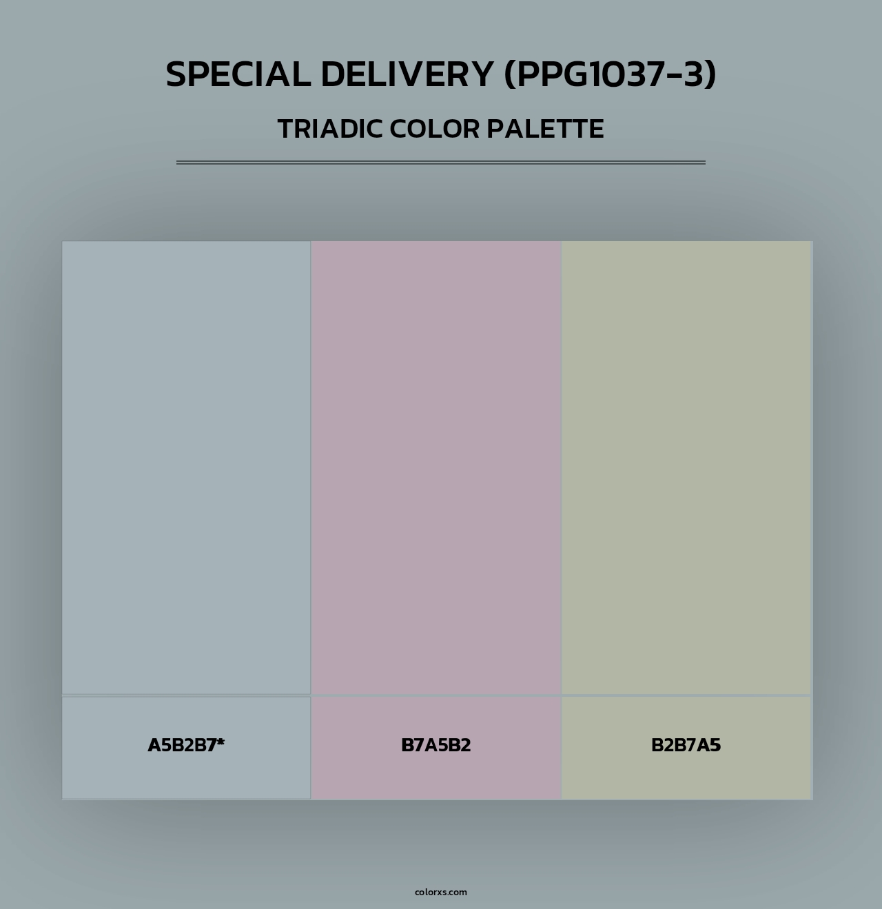 Special Delivery (PPG1037-3) - Triadic Color Palette