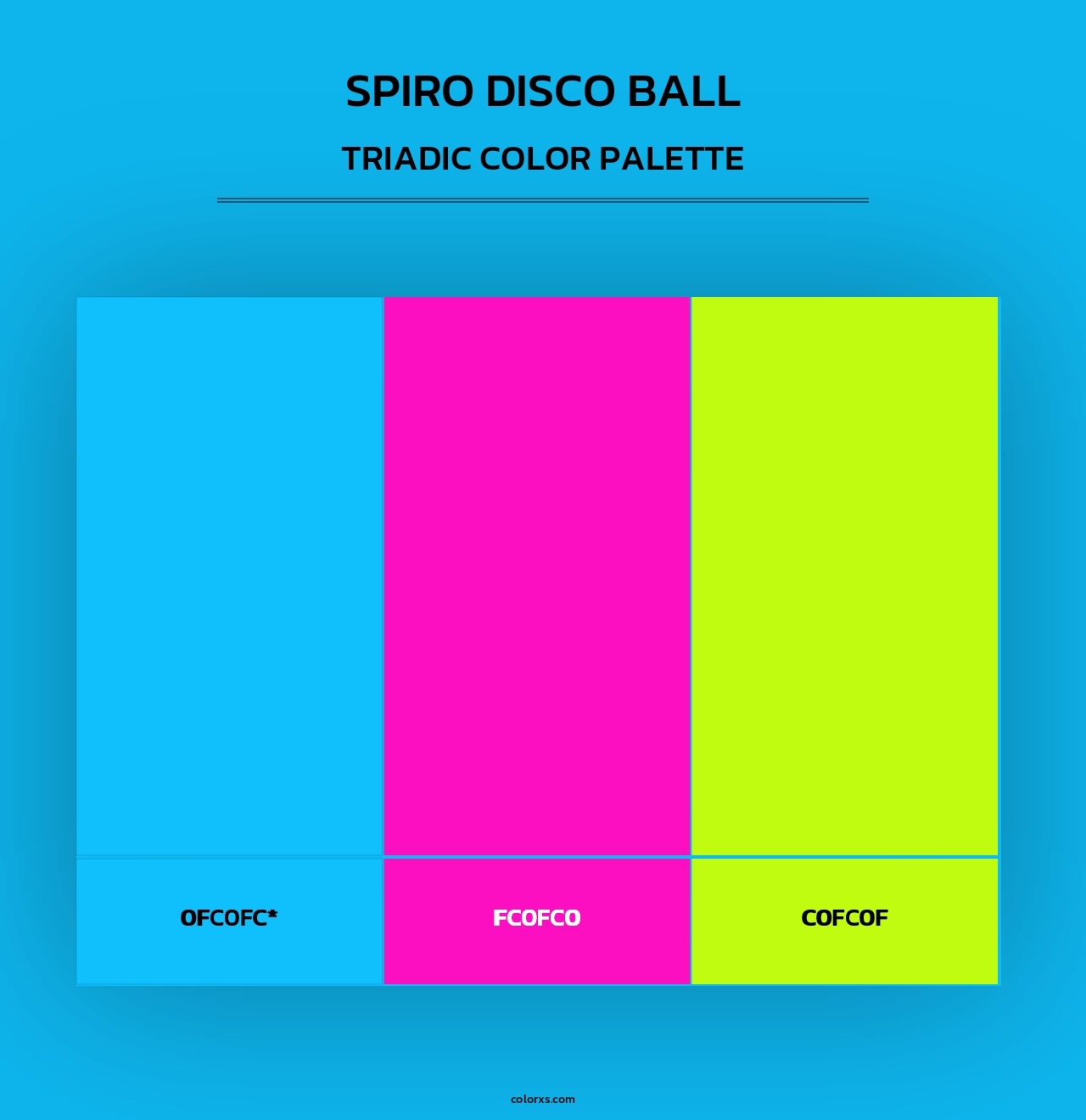 Spiro Disco Ball - Triadic Color Palette