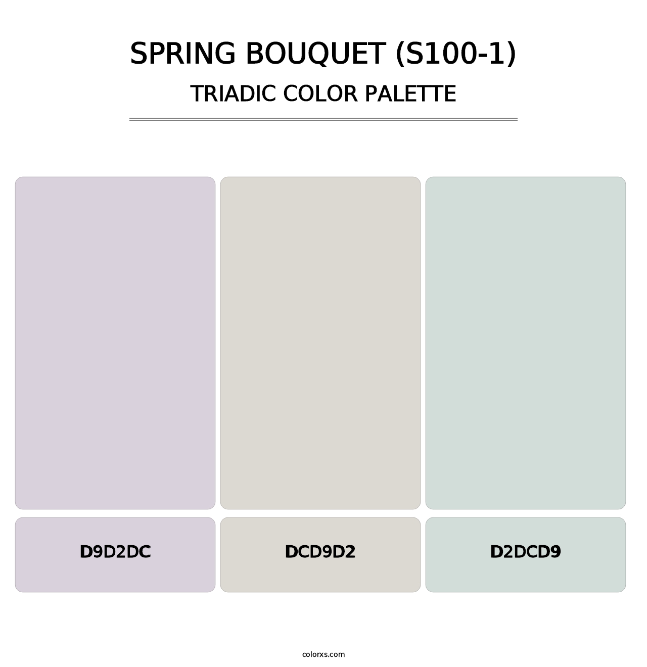 Spring Bouquet (S100-1) - Triadic Color Palette