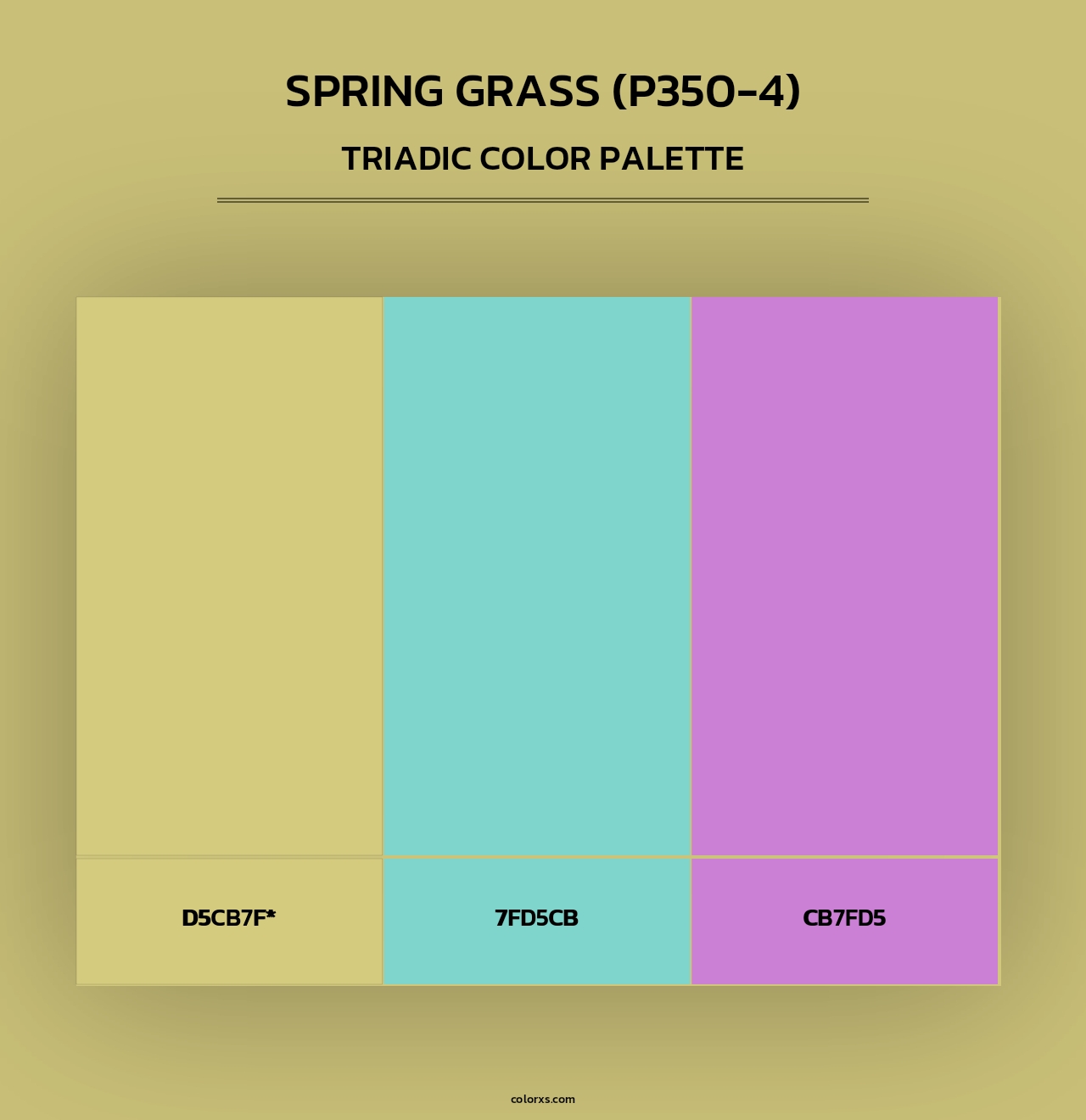 Spring Grass (P350-4) - Triadic Color Palette