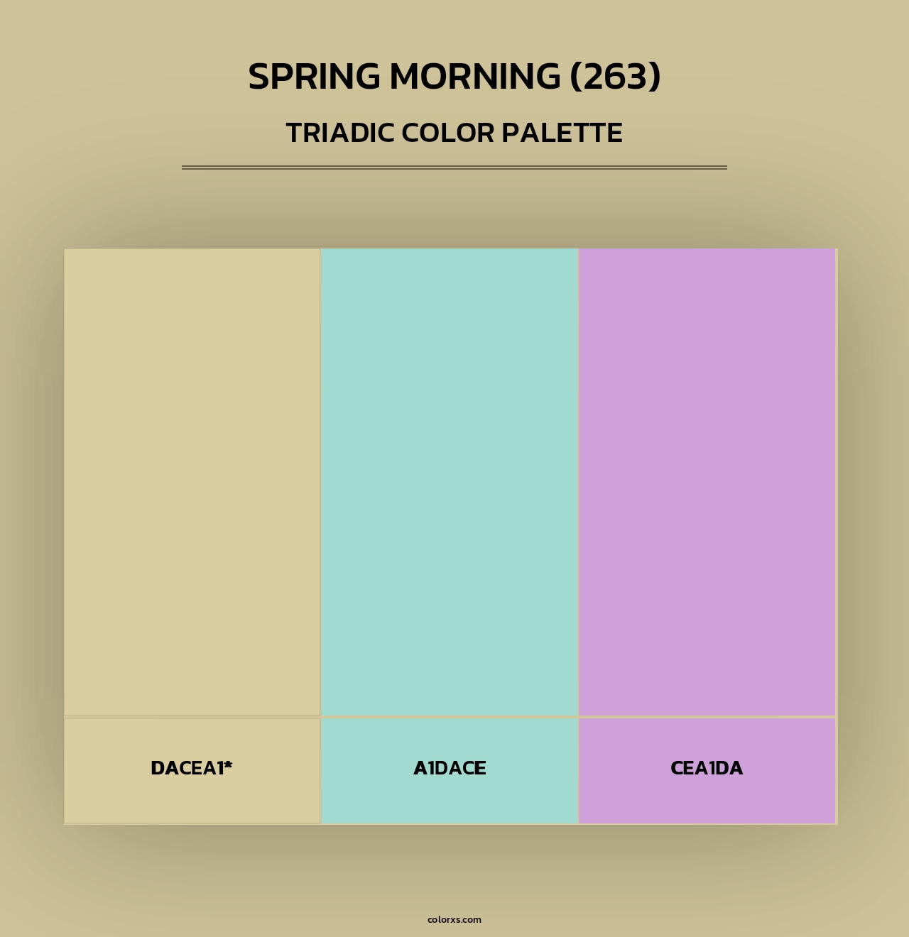 Spring Morning (263) - Triadic Color Palette