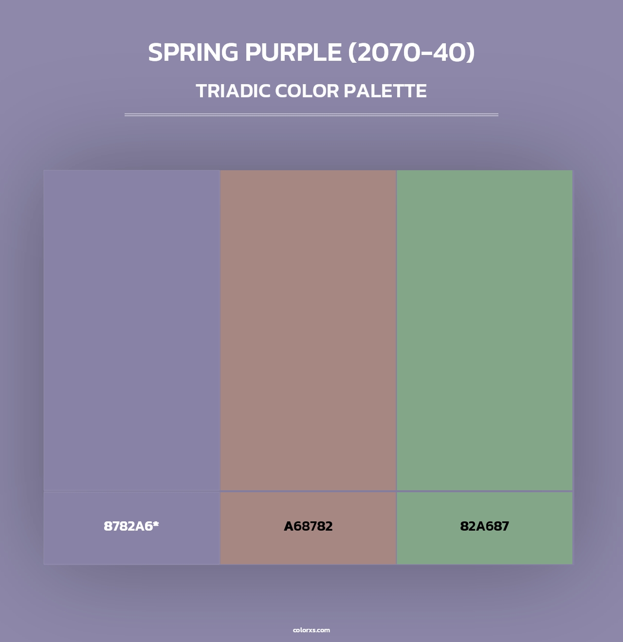 Spring Purple (2070-40) - Triadic Color Palette