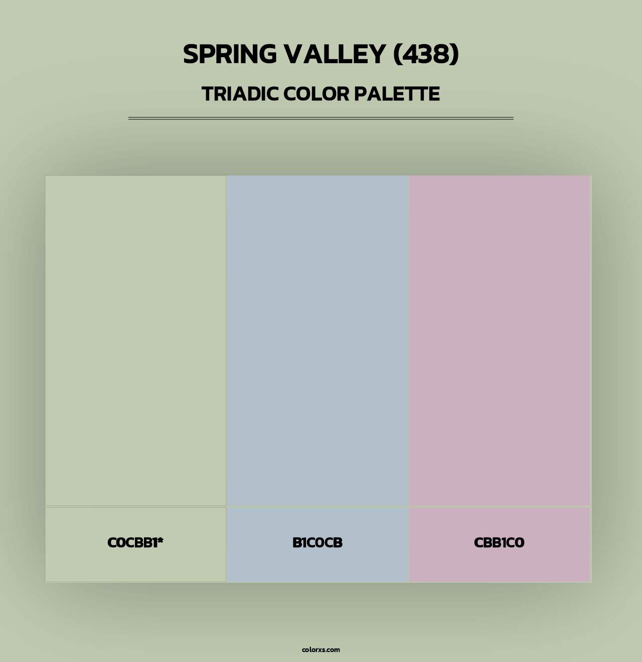 Spring Valley (438) - Triadic Color Palette