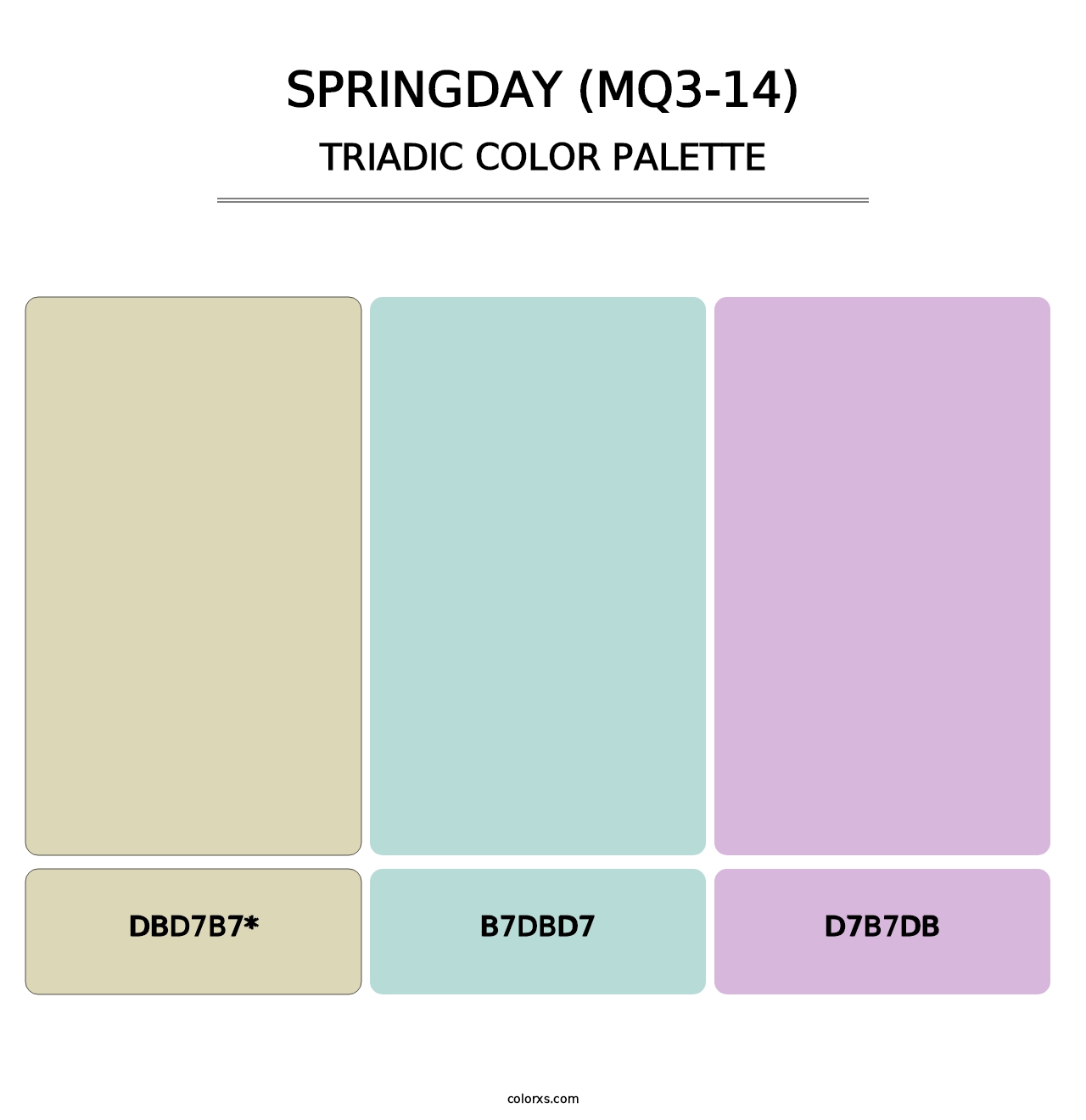 Springday (MQ3-14) - Triadic Color Palette