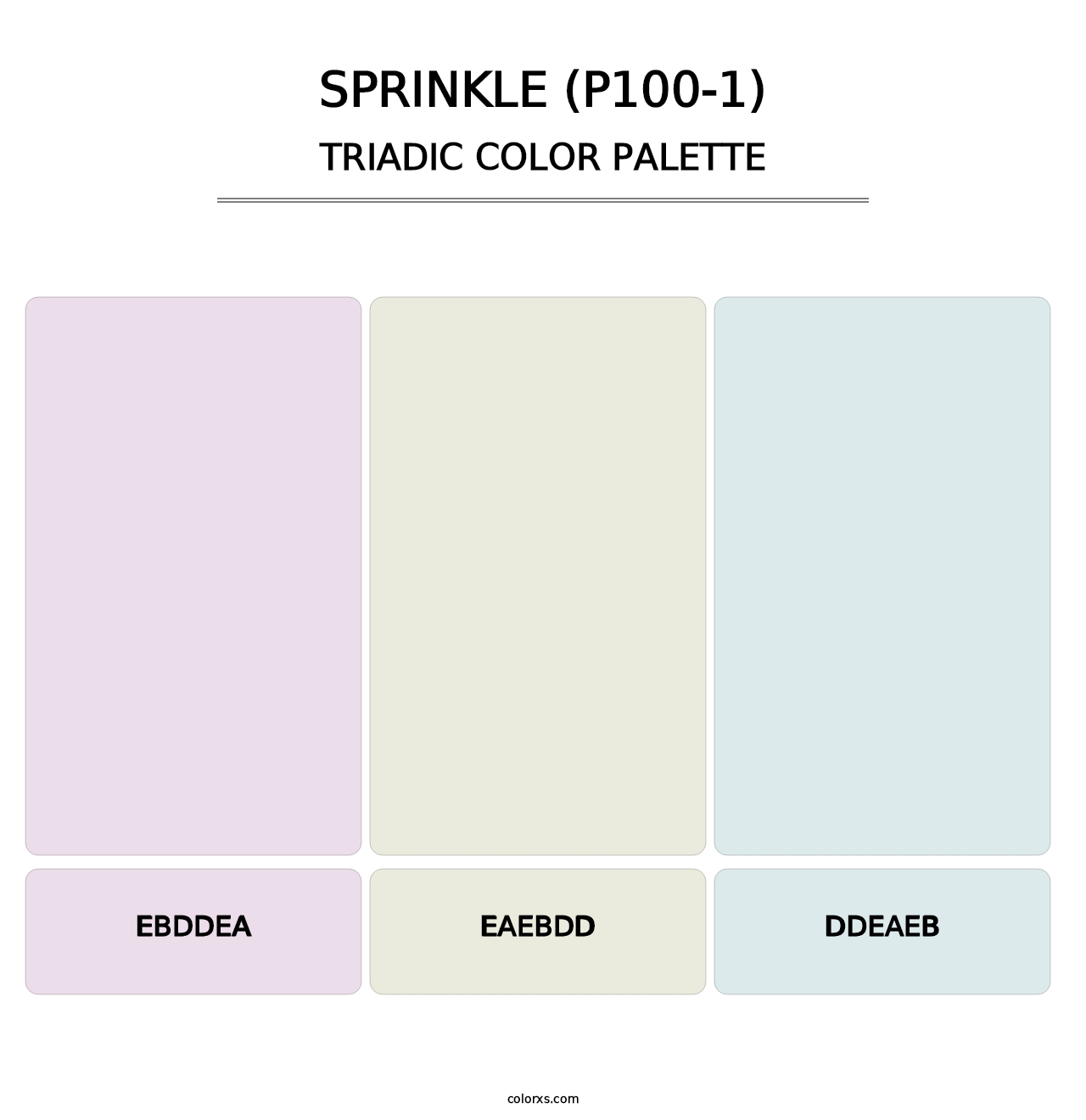 Sprinkle (P100-1) - Triadic Color Palette