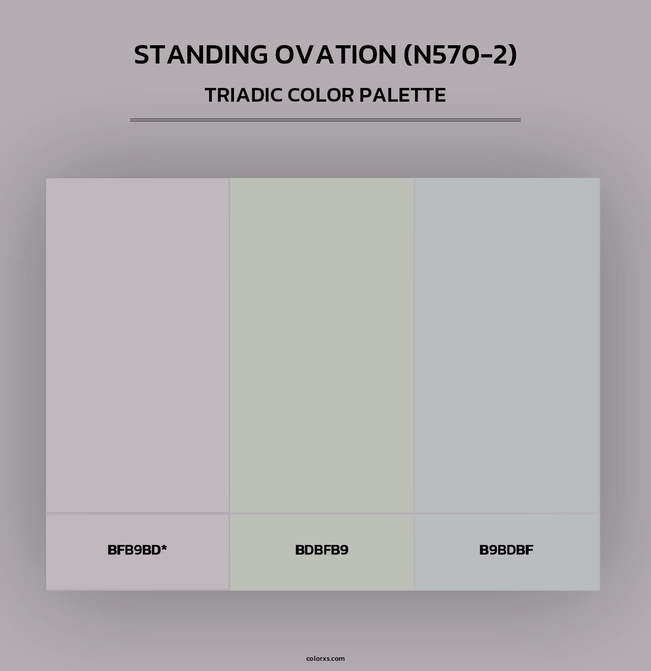Standing Ovation (N570-2) - Triadic Color Palette
