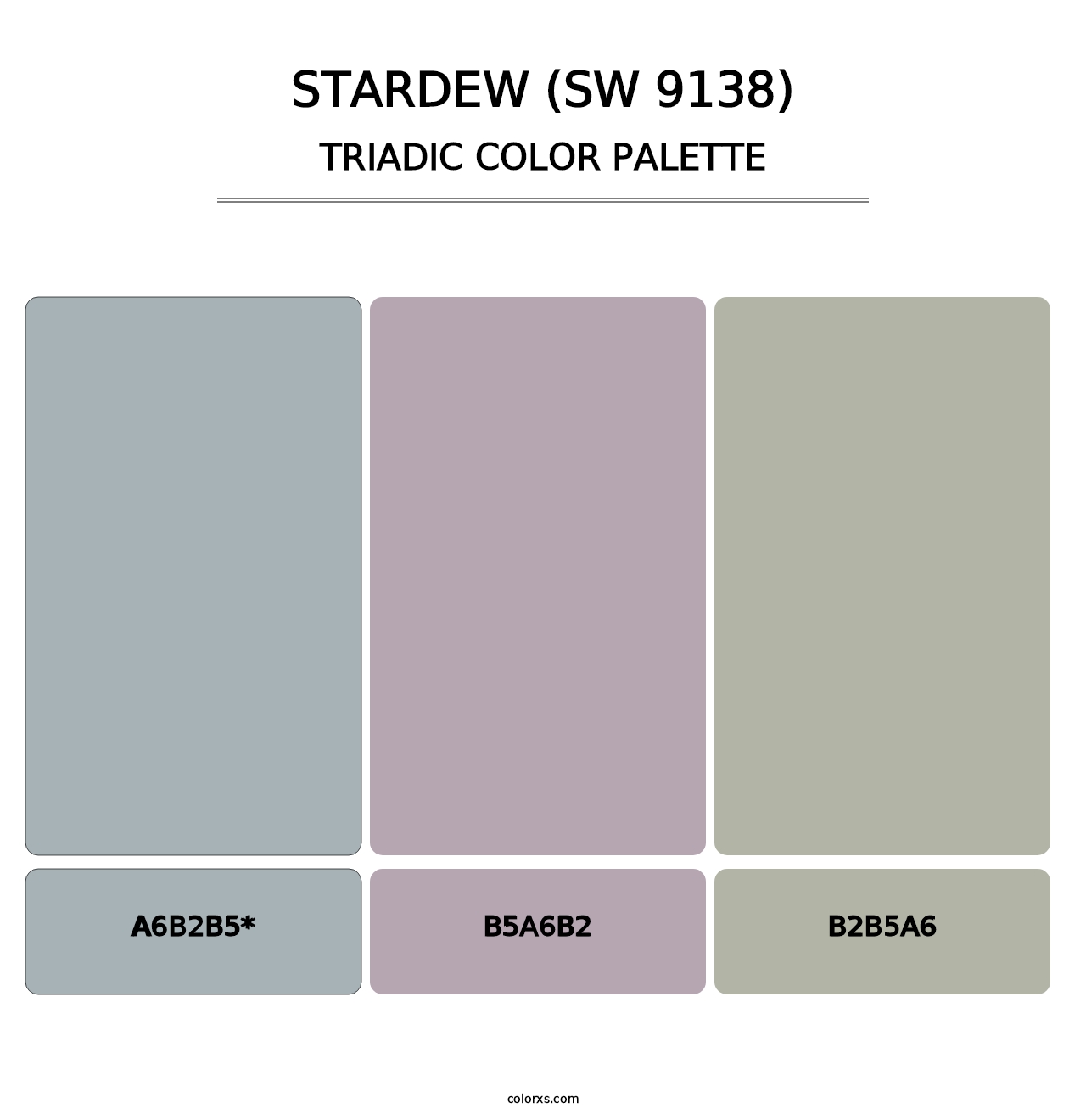 Stardew (SW 9138) - Triadic Color Palette