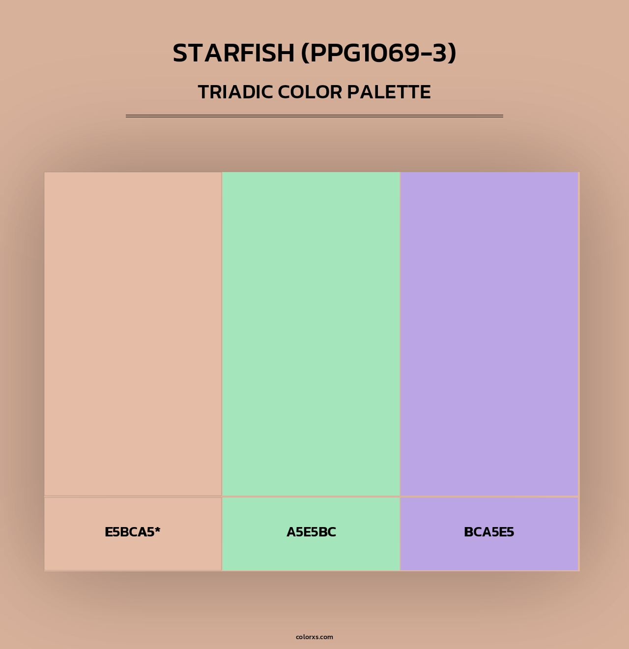 Starfish (PPG1069-3) - Triadic Color Palette