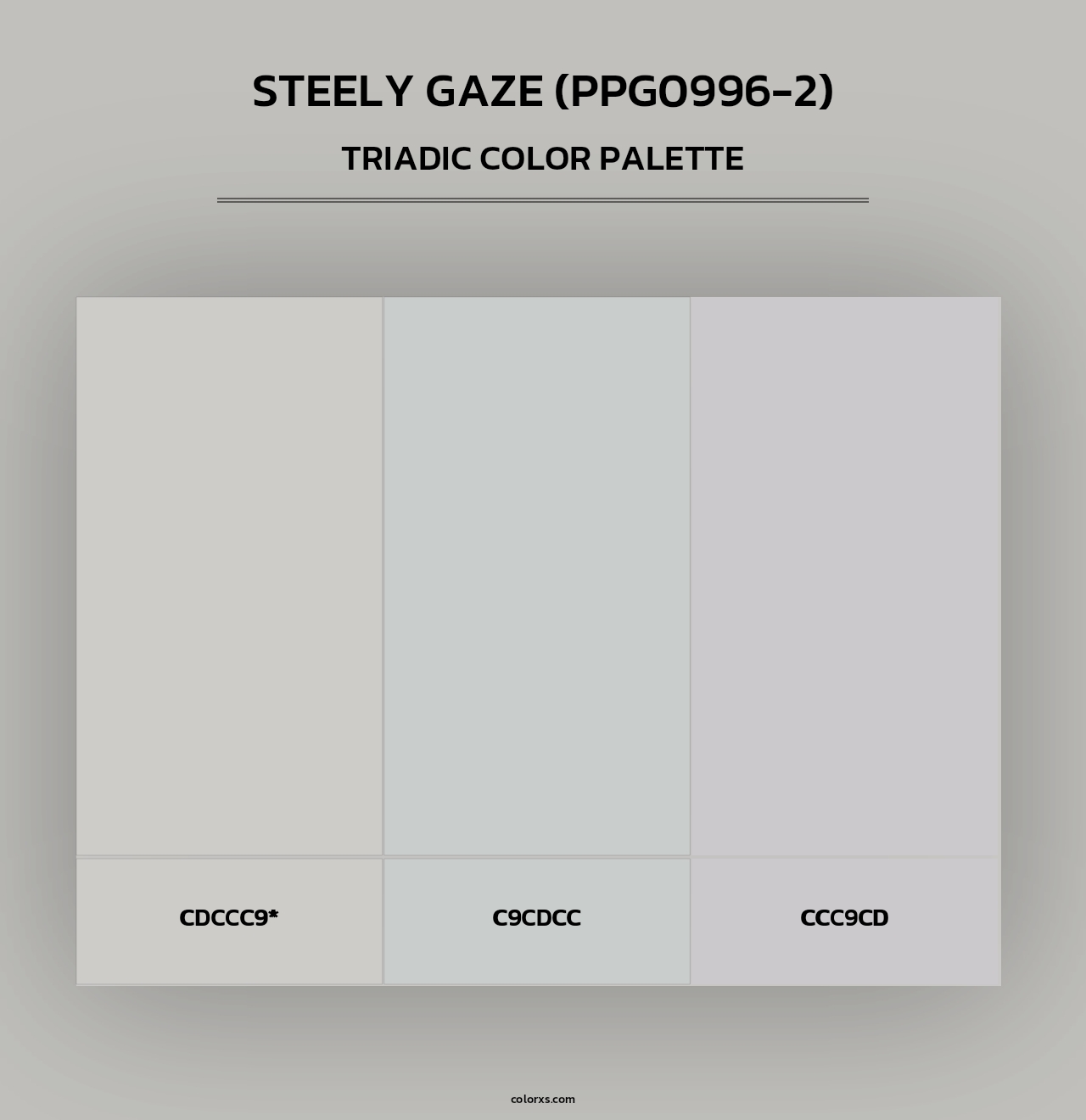Steely Gaze (PPG0996-2) - Triadic Color Palette