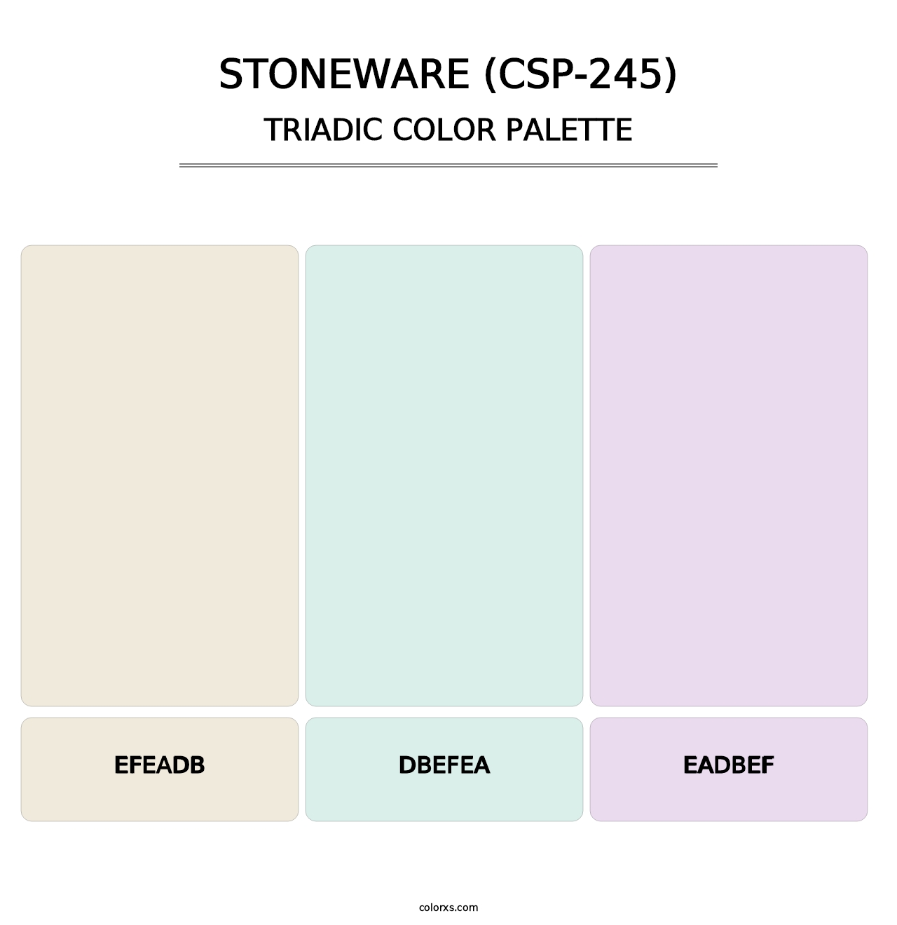 Stoneware (CSP-245) - Triadic Color Palette