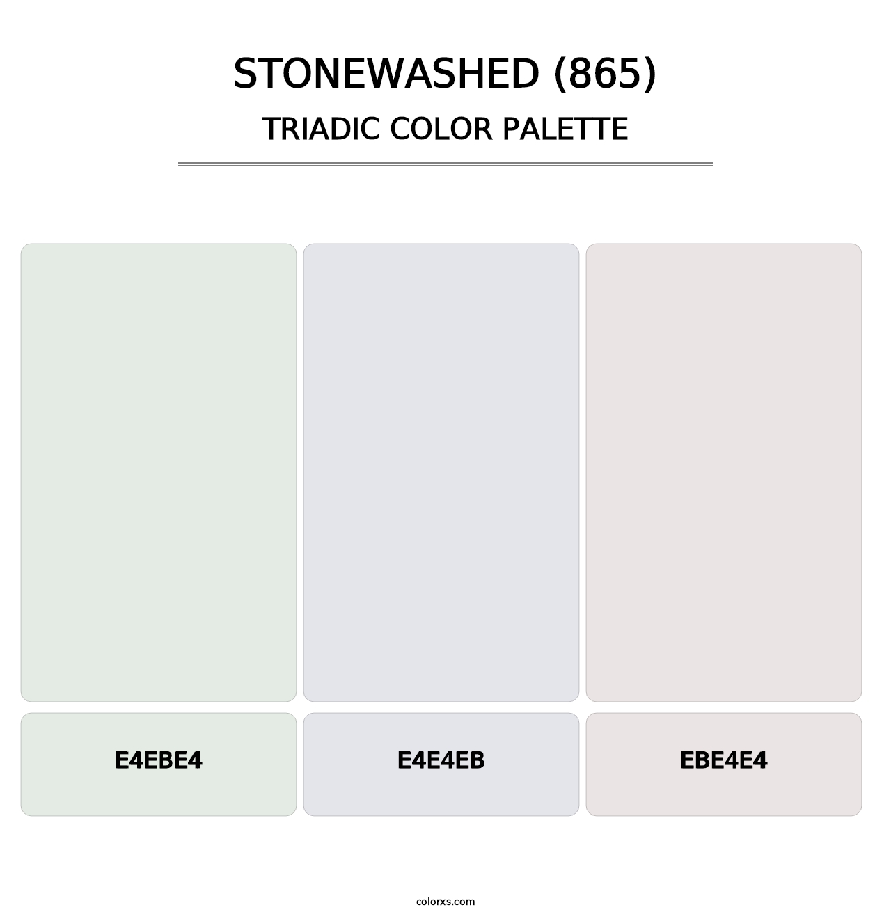 Stonewashed (865) - Triadic Color Palette