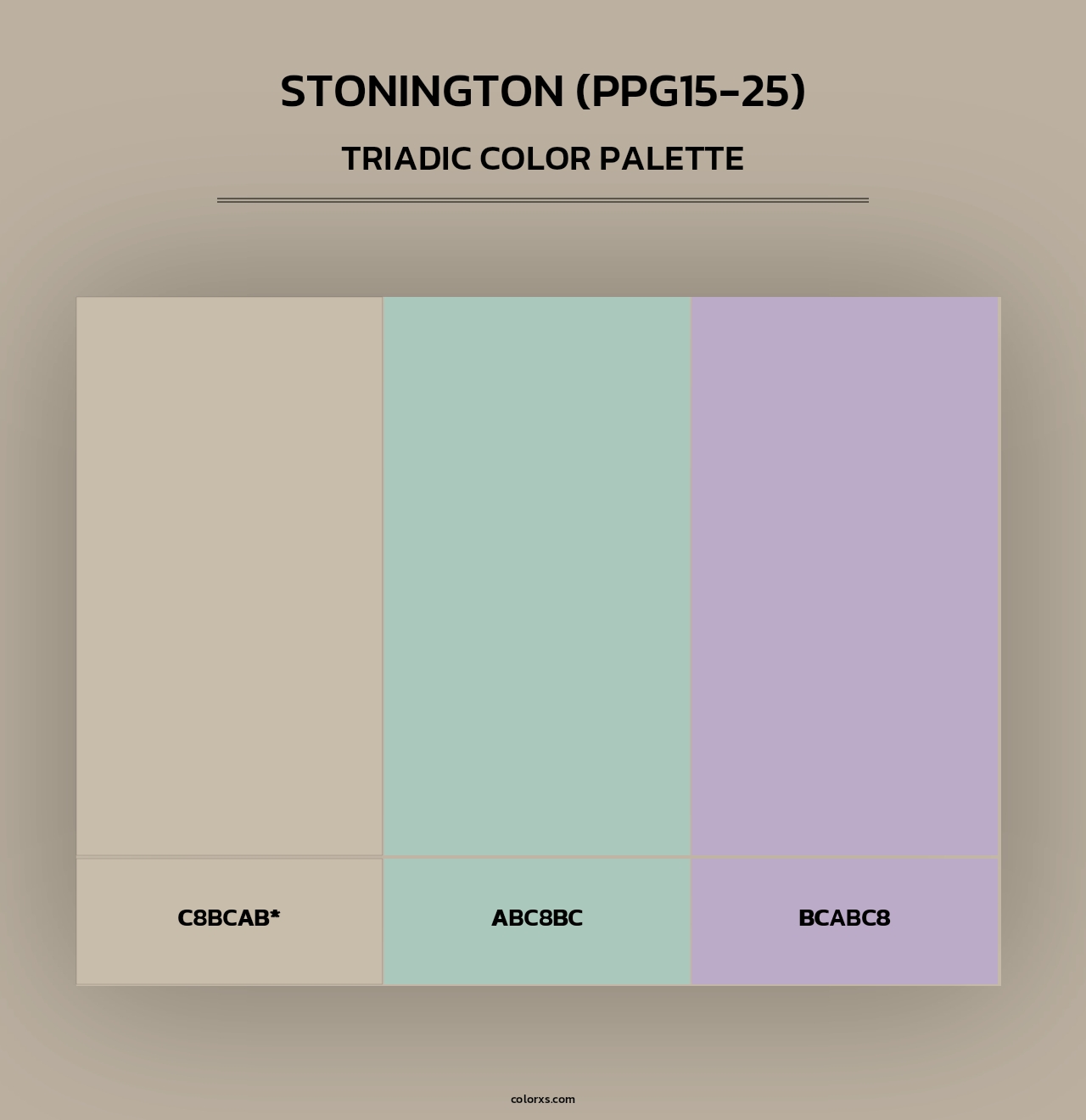 Stonington (PPG15-25) - Triadic Color Palette