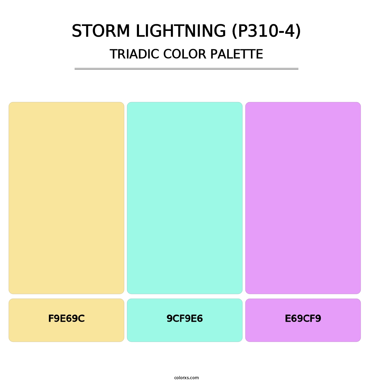 Storm Lightning (P310-4) - Triadic Color Palette