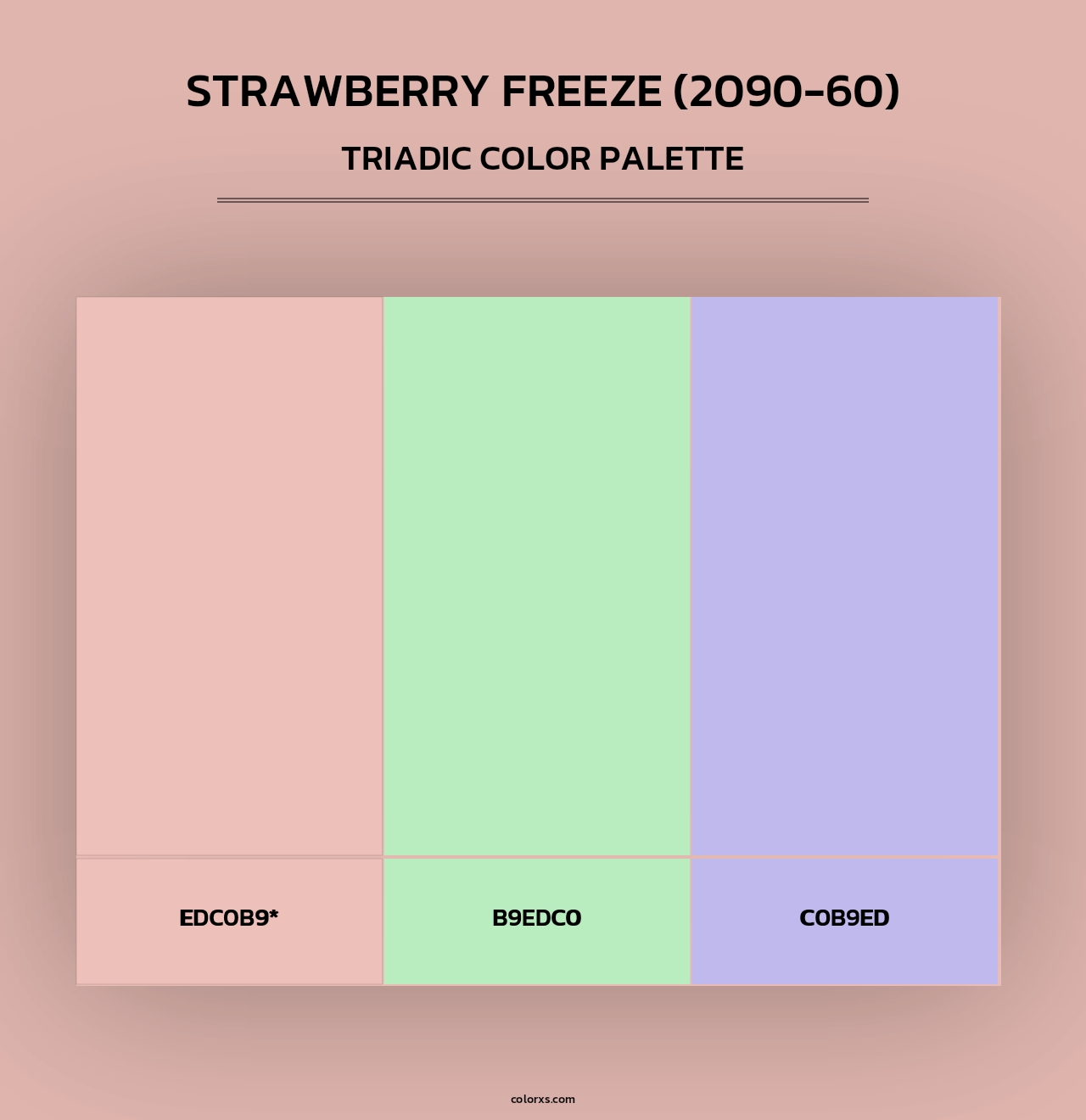 Strawberry Freeze (2090-60) - Triadic Color Palette