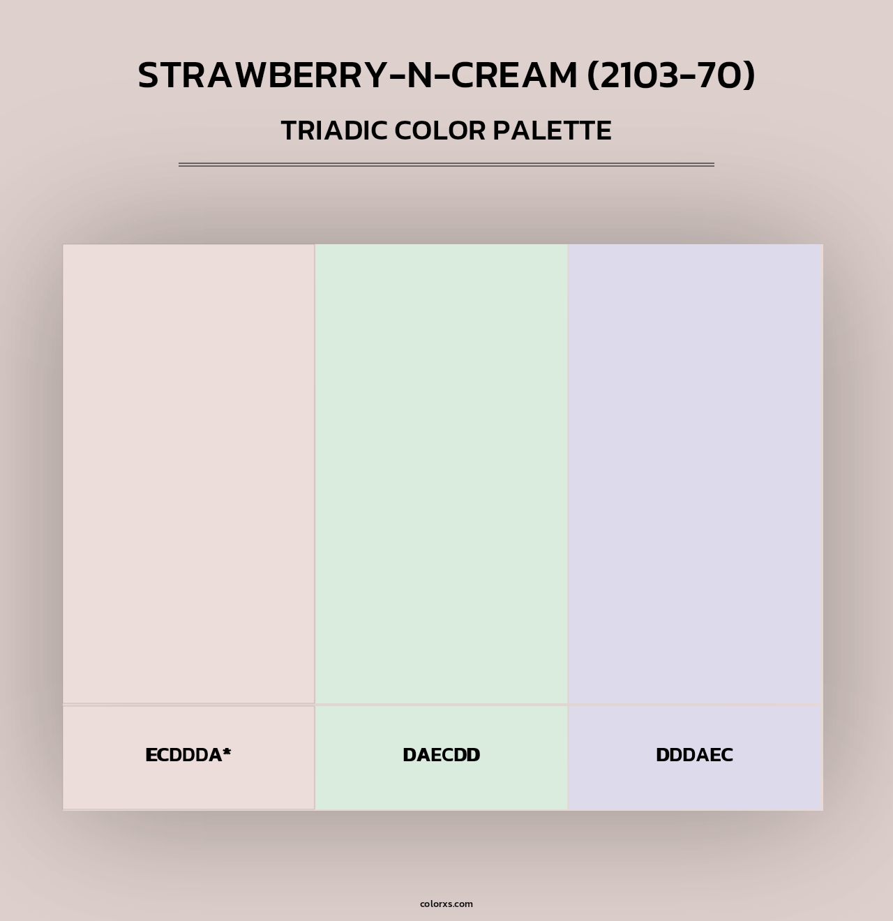 Strawberry-n-Cream (2103-70) - Triadic Color Palette