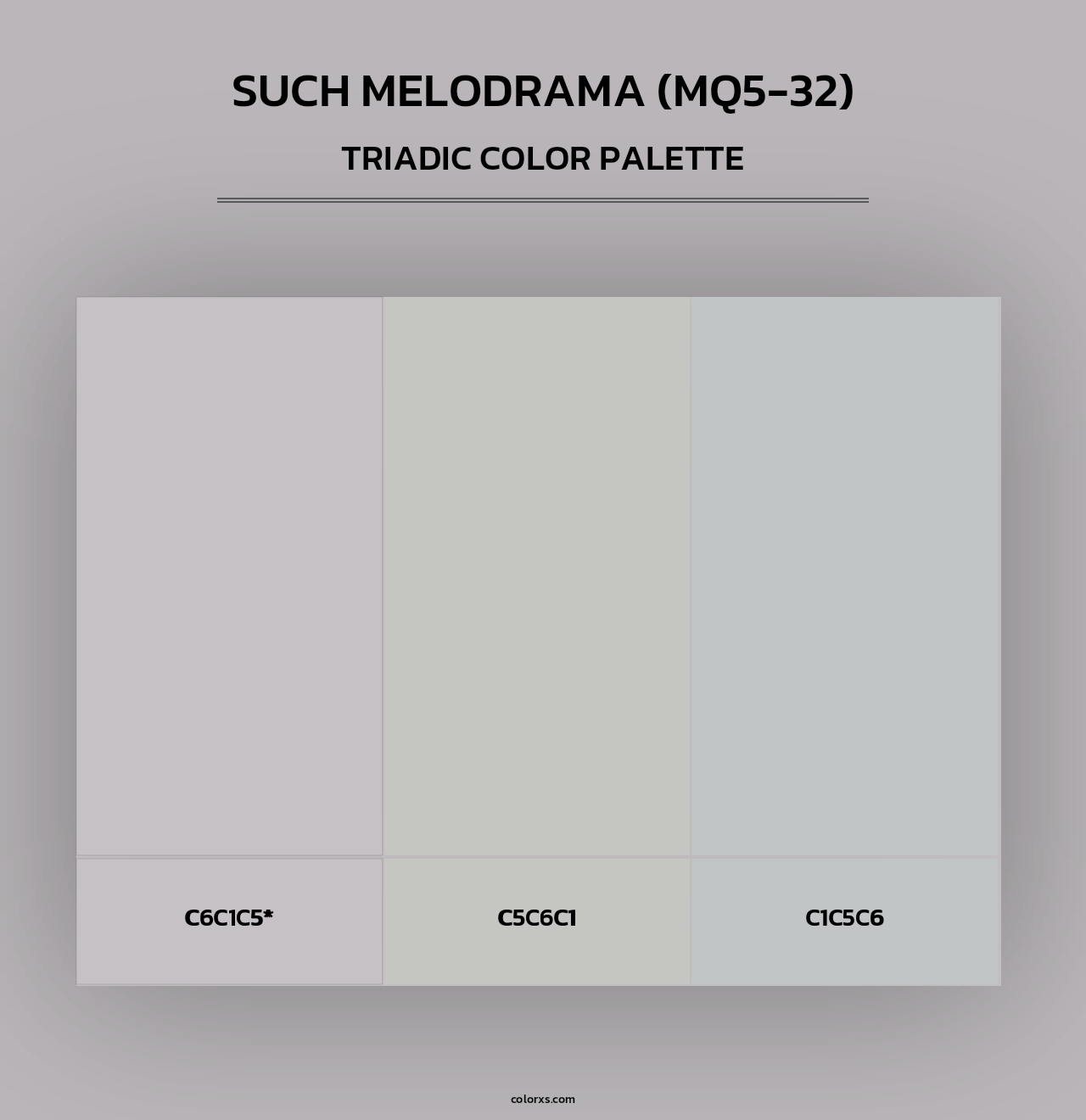 Such Melodrama (MQ5-32) - Triadic Color Palette
