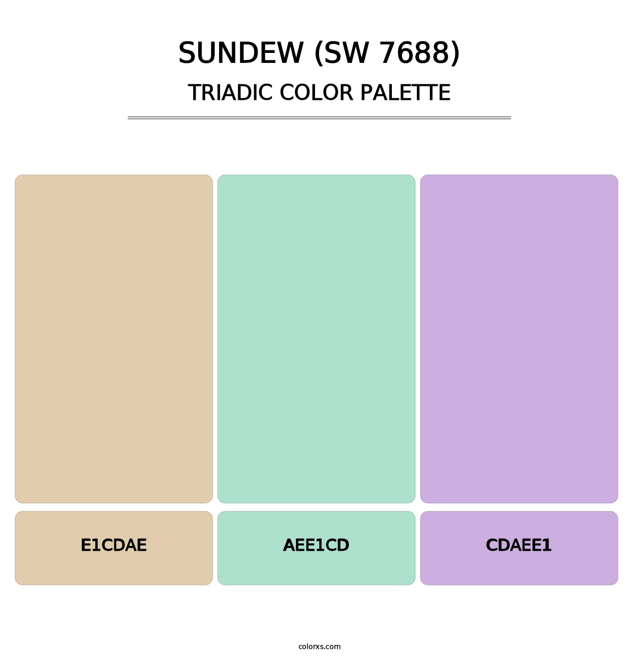 Sundew (SW 7688) - Triadic Color Palette
