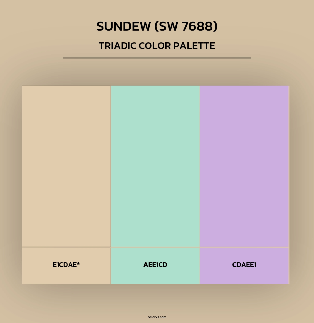 Sundew (SW 7688) - Triadic Color Palette