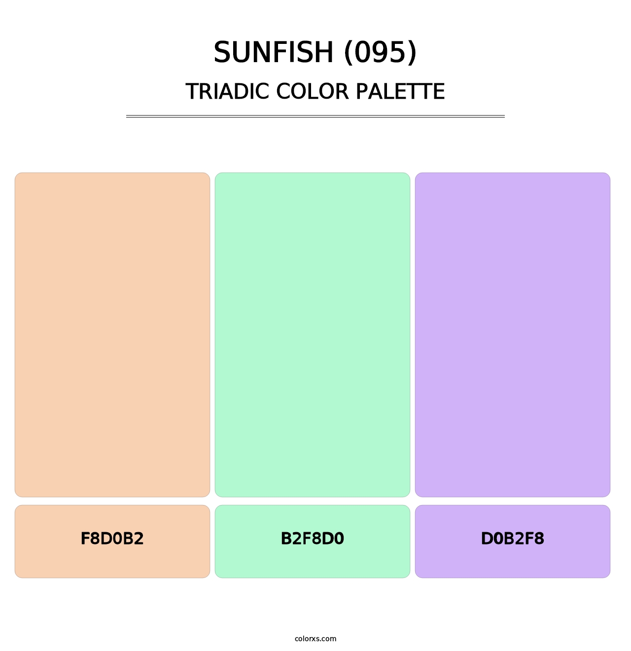 Sunfish (095) - Triadic Color Palette