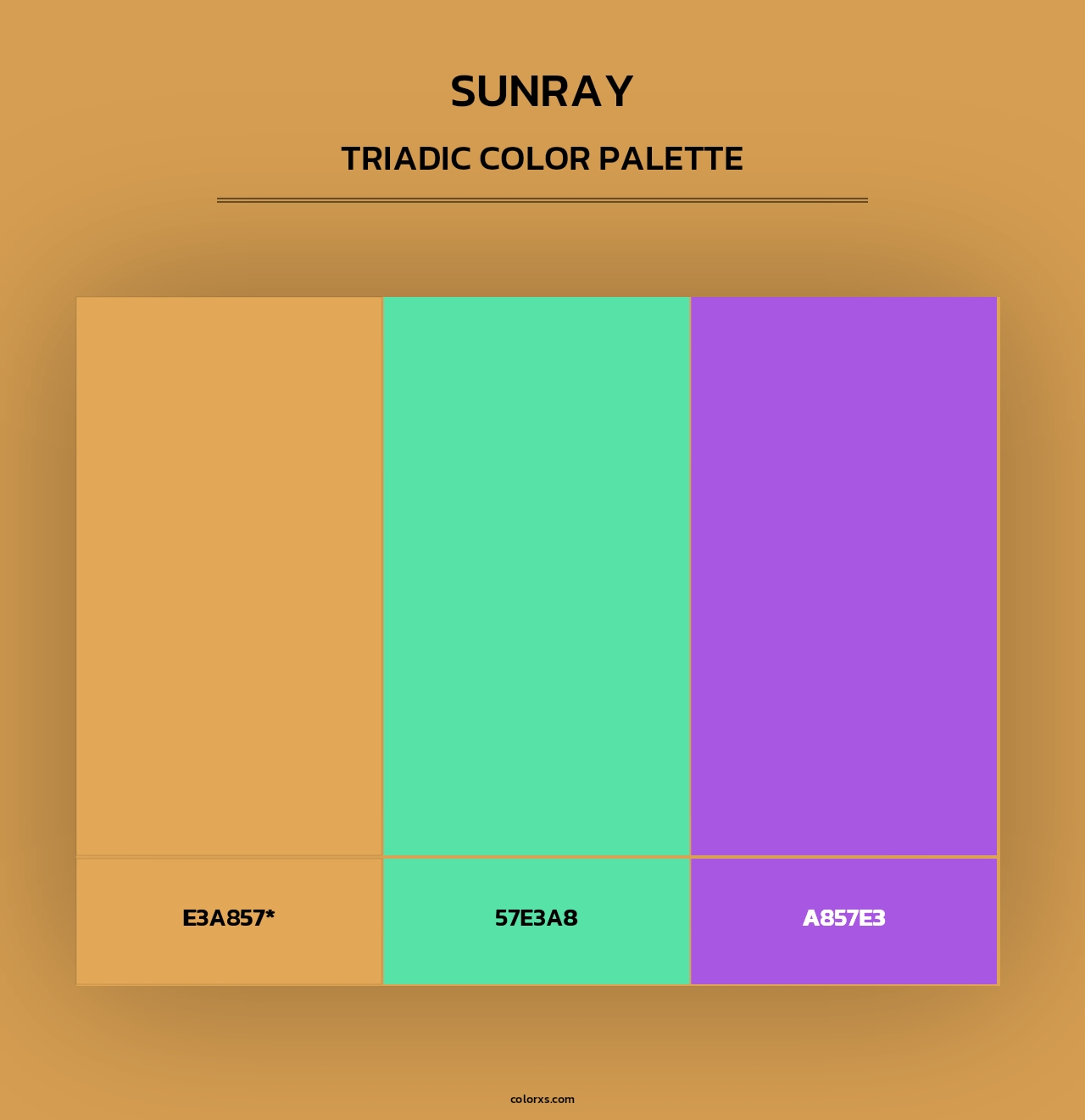 Sunray - Triadic Color Palette
