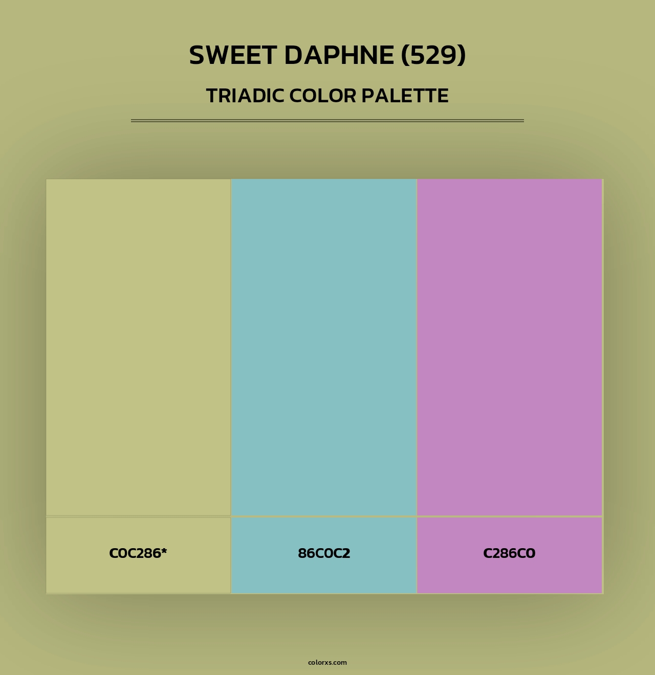 Sweet Daphne (529) - Triadic Color Palette