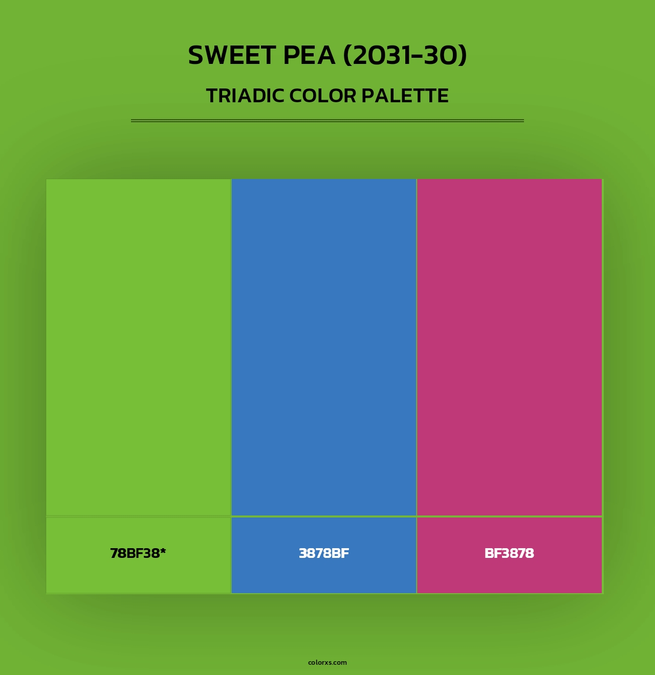 Sweet Pea (2031-30) - Triadic Color Palette