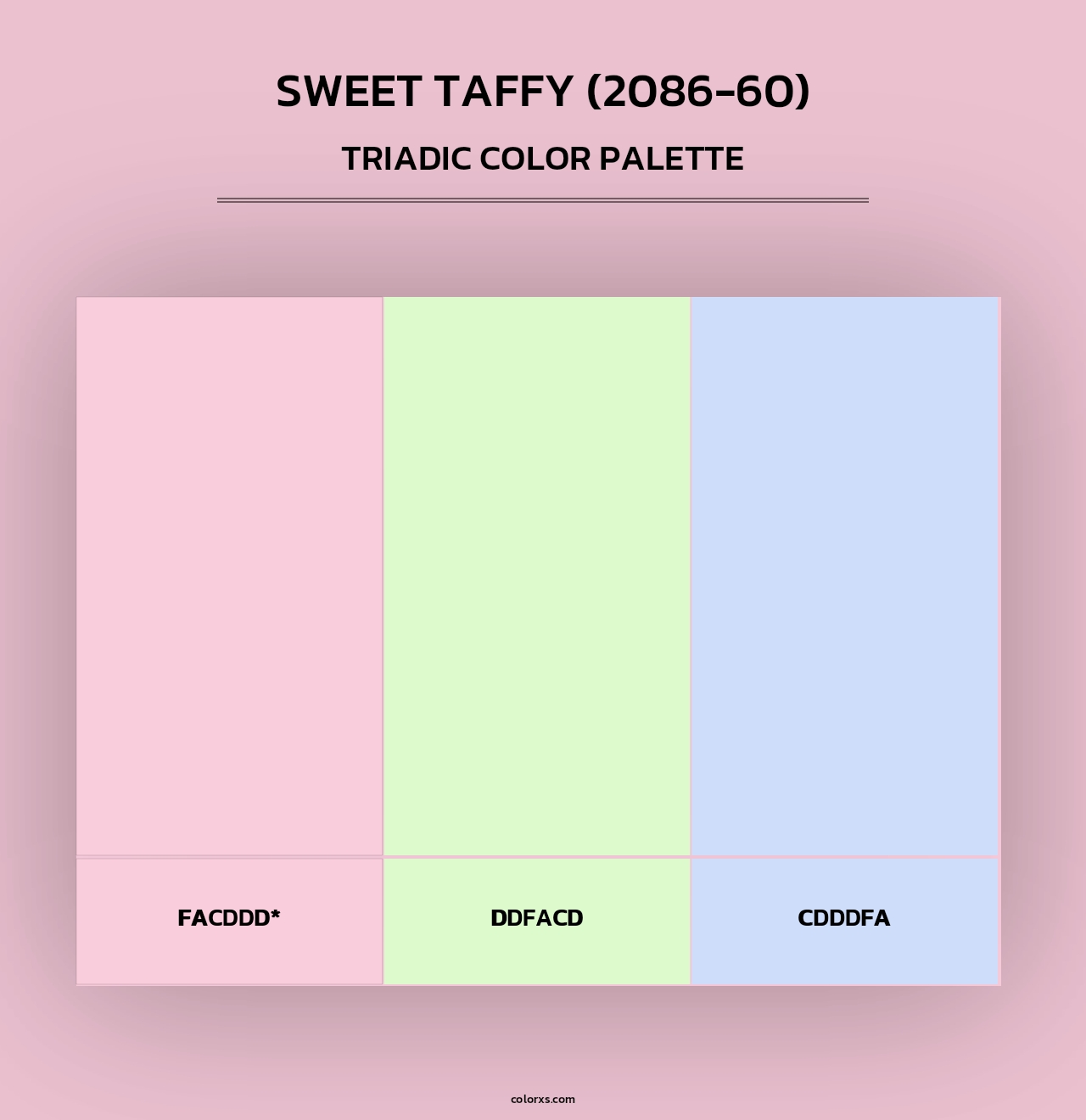 Sweet Taffy (2086-60) - Triadic Color Palette