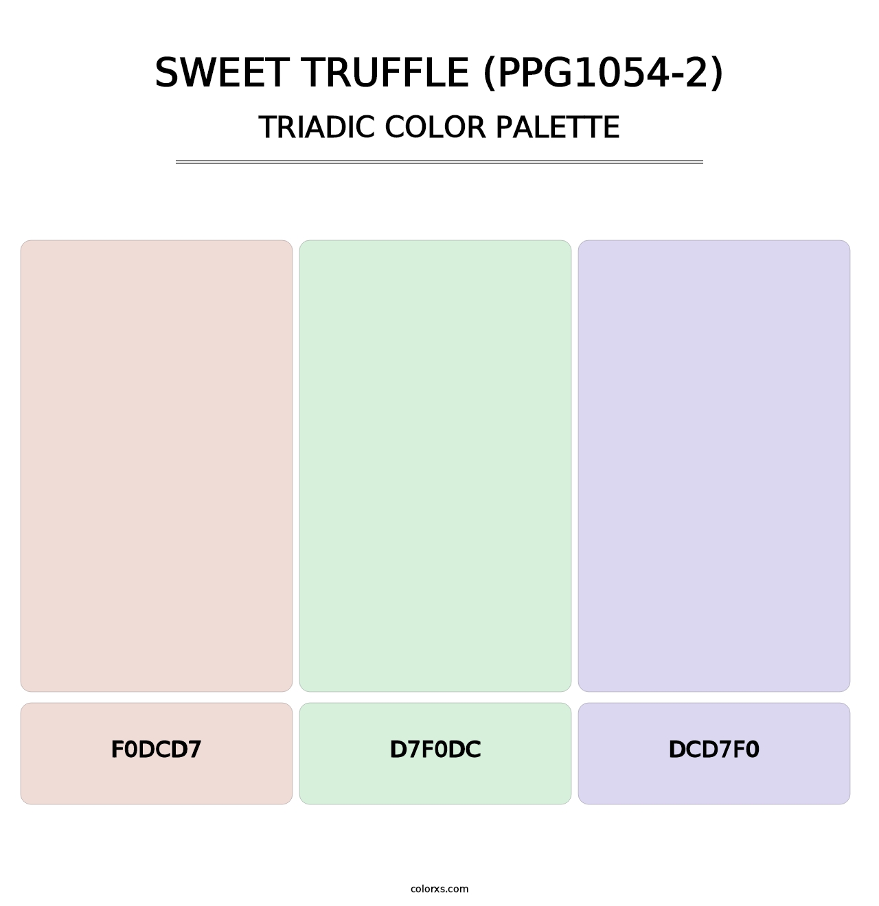 Sweet Truffle (PPG1054-2) - Triadic Color Palette