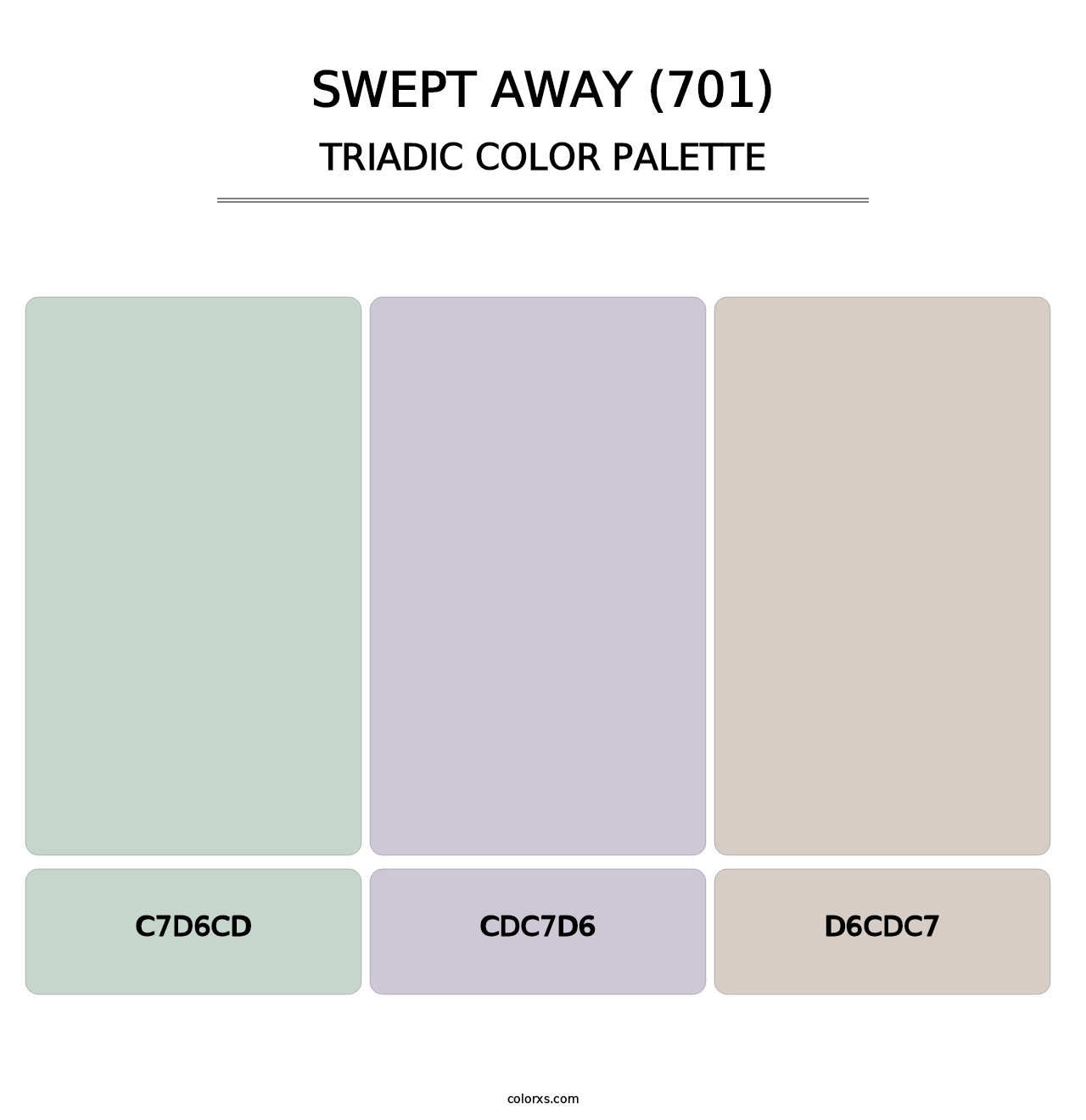 Swept Away (701) - Triadic Color Palette