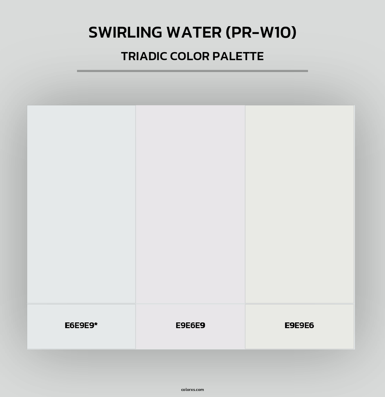 Swirling Water (PR-W10) - Triadic Color Palette